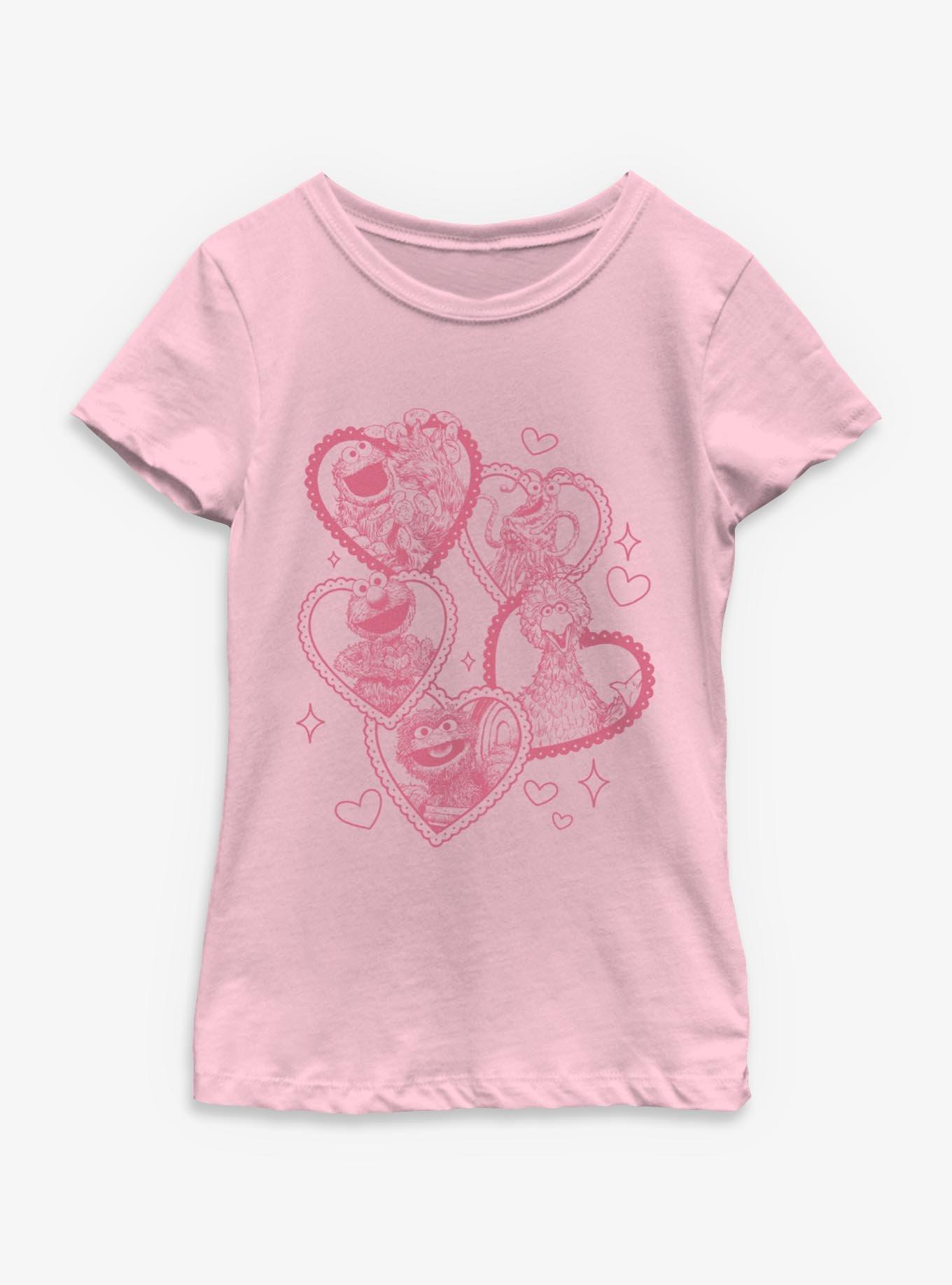 Sesame Street Street Hearts Youth Girls T-Shirt, , hi-res