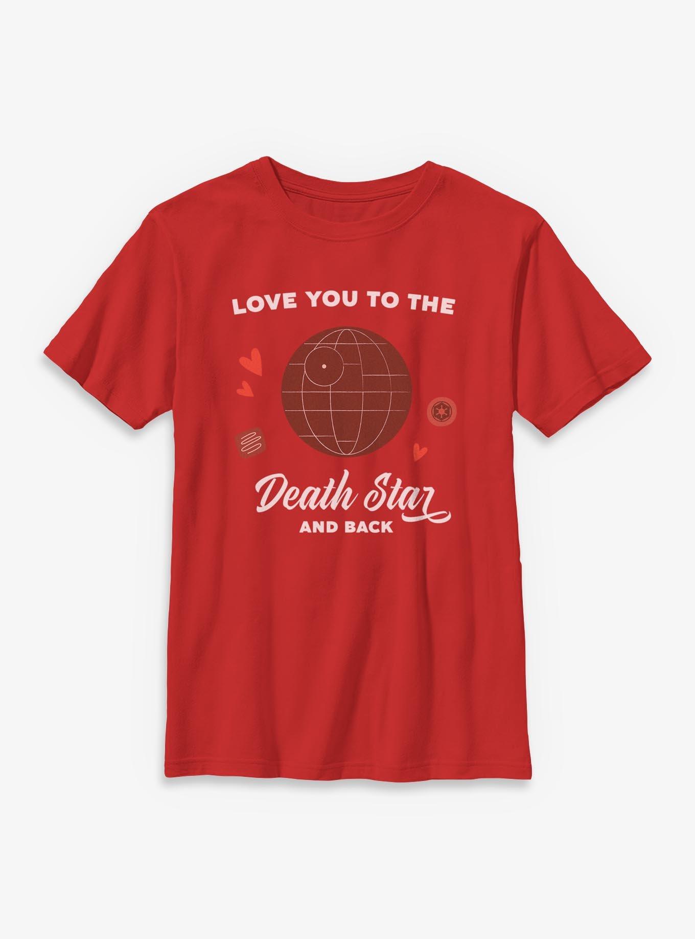 Star Wars Love You To Death Star And Back Youth T-Shirt