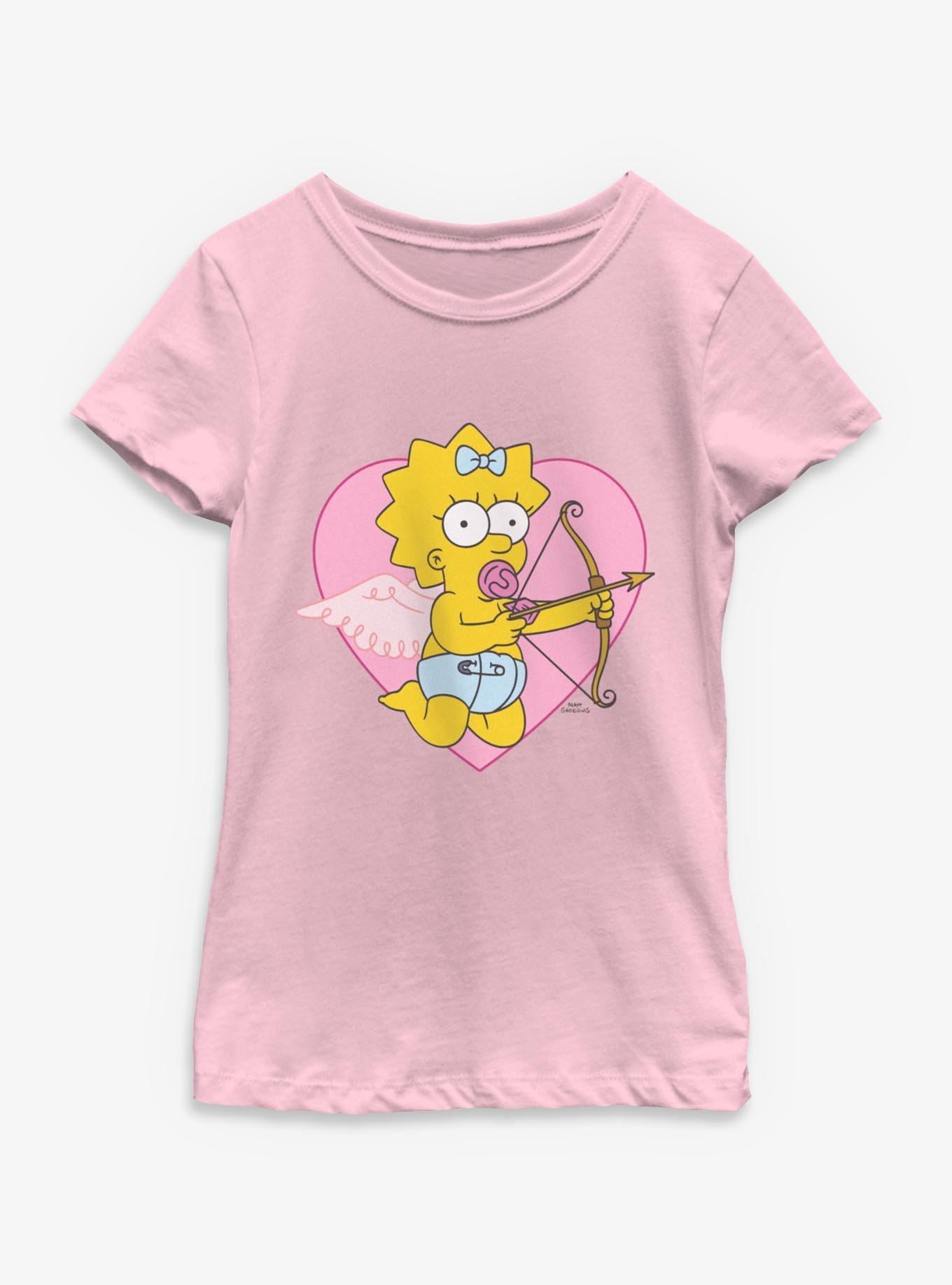 The Simpsons Cupid Maggie Youth Girls T-Shirt, , hi-res