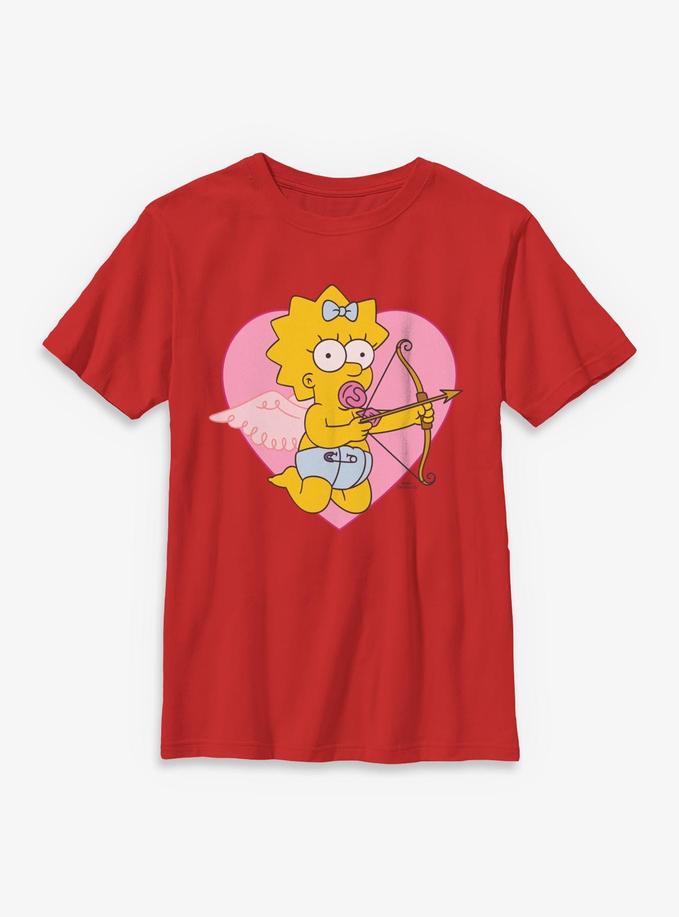The Simpsons Cupid Maggie Youth T-Shirt, , hi-res