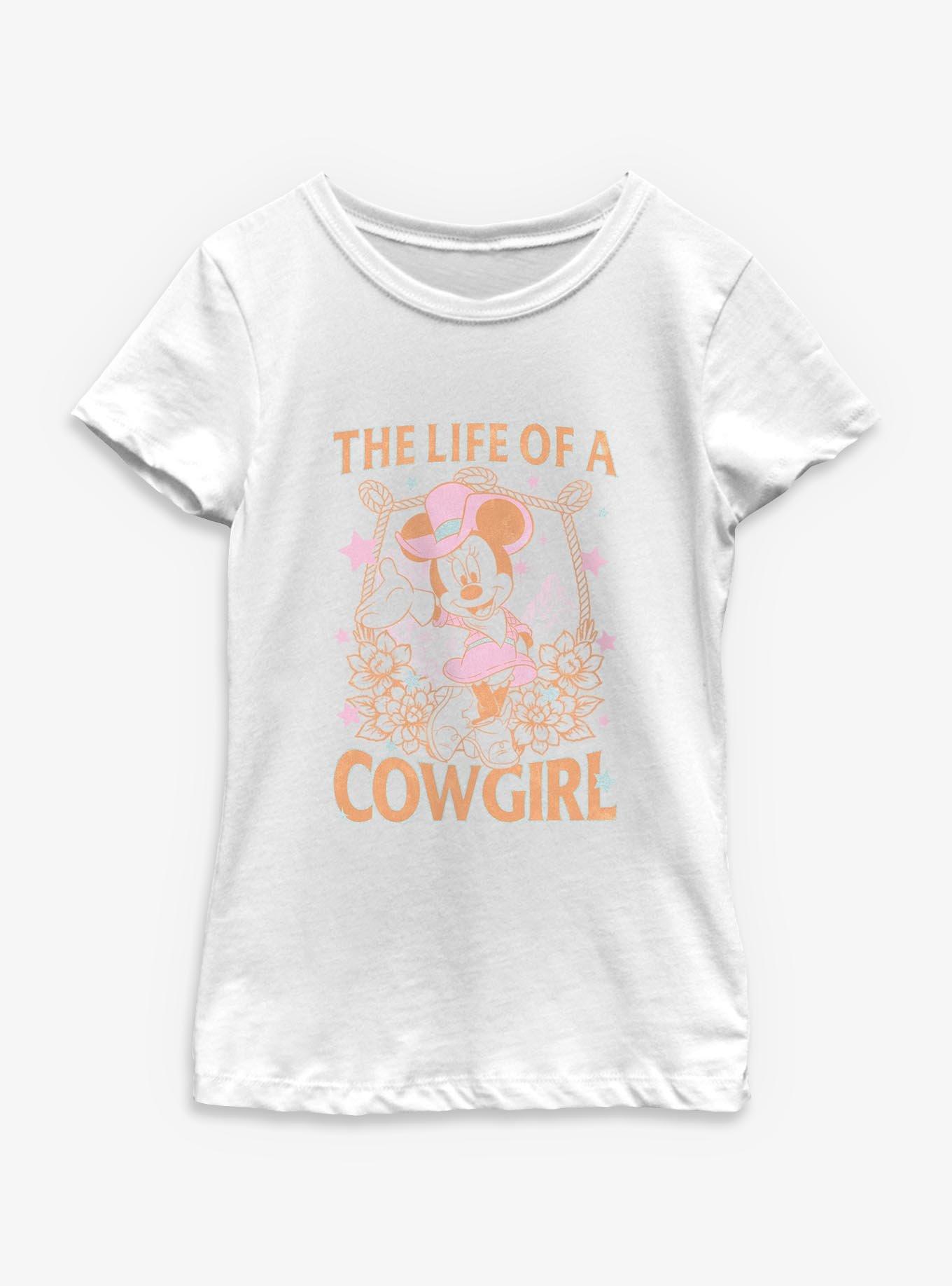 Disney Minnie Mouse The Life Of A Cowgirl Youth Girls T-Shirt, , hi-res