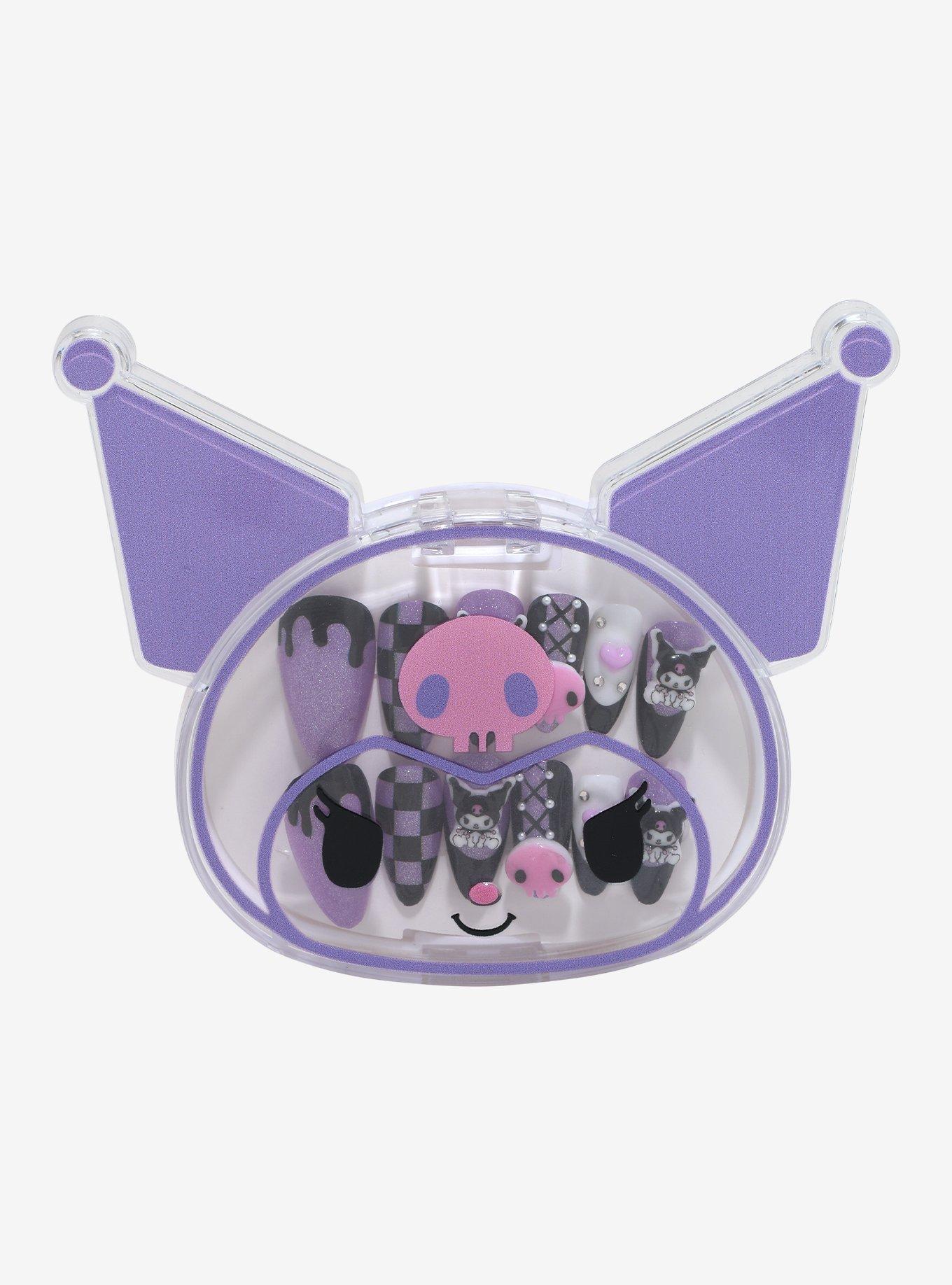 3H Nails Kuromi Checker Press-On Nail Set, , hi-res