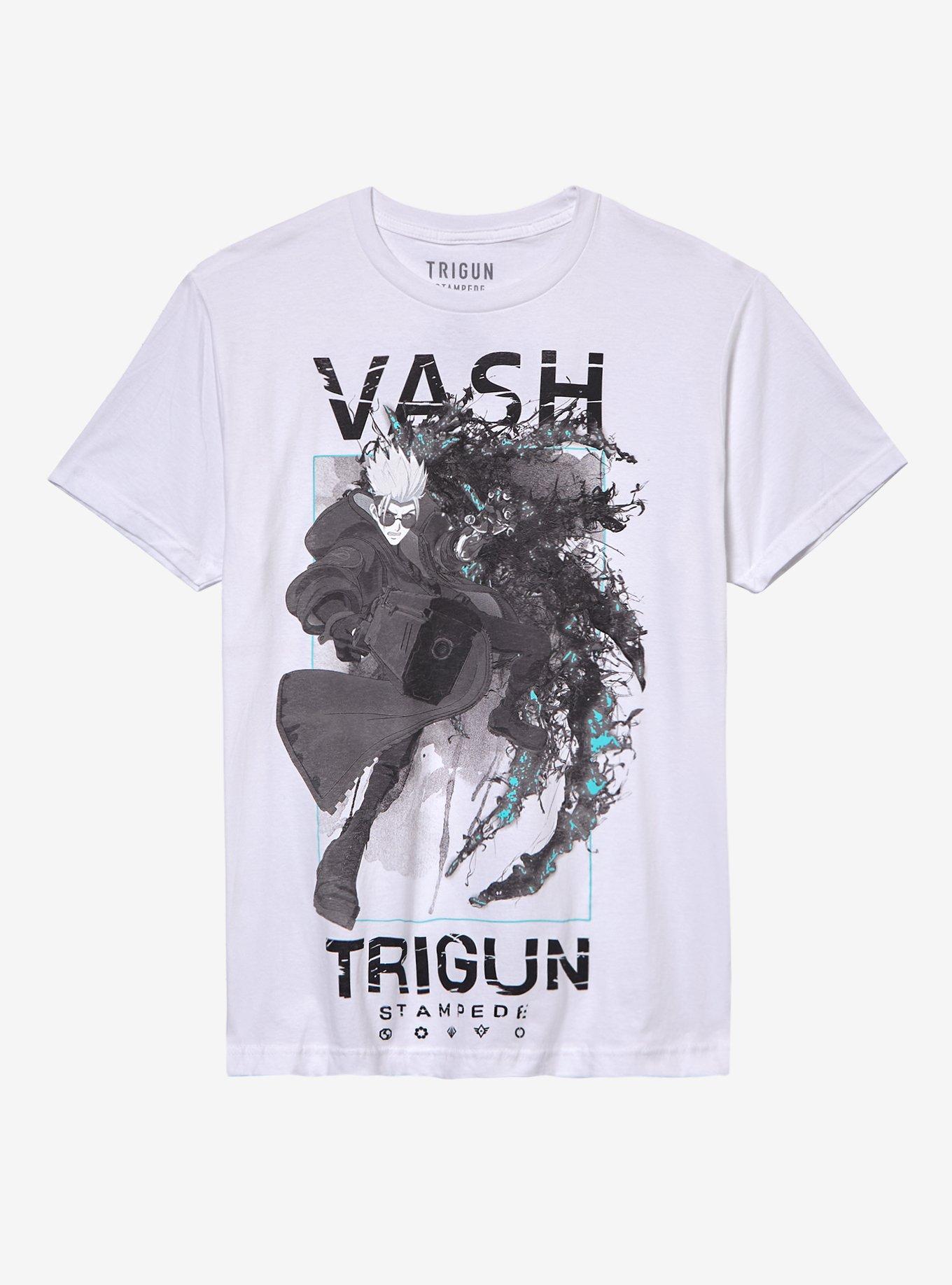 Trigun Stampede Vash Black Tonal T-Shirt, , hi-res
