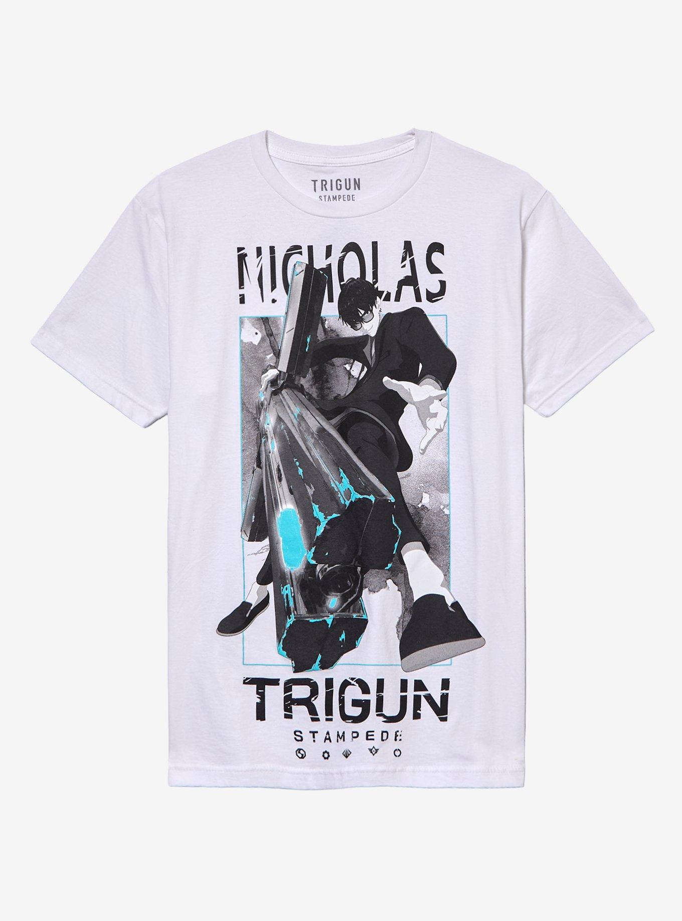 Trigun Stampede Nicholas Black Tonal T-Shirt, , hi-res
