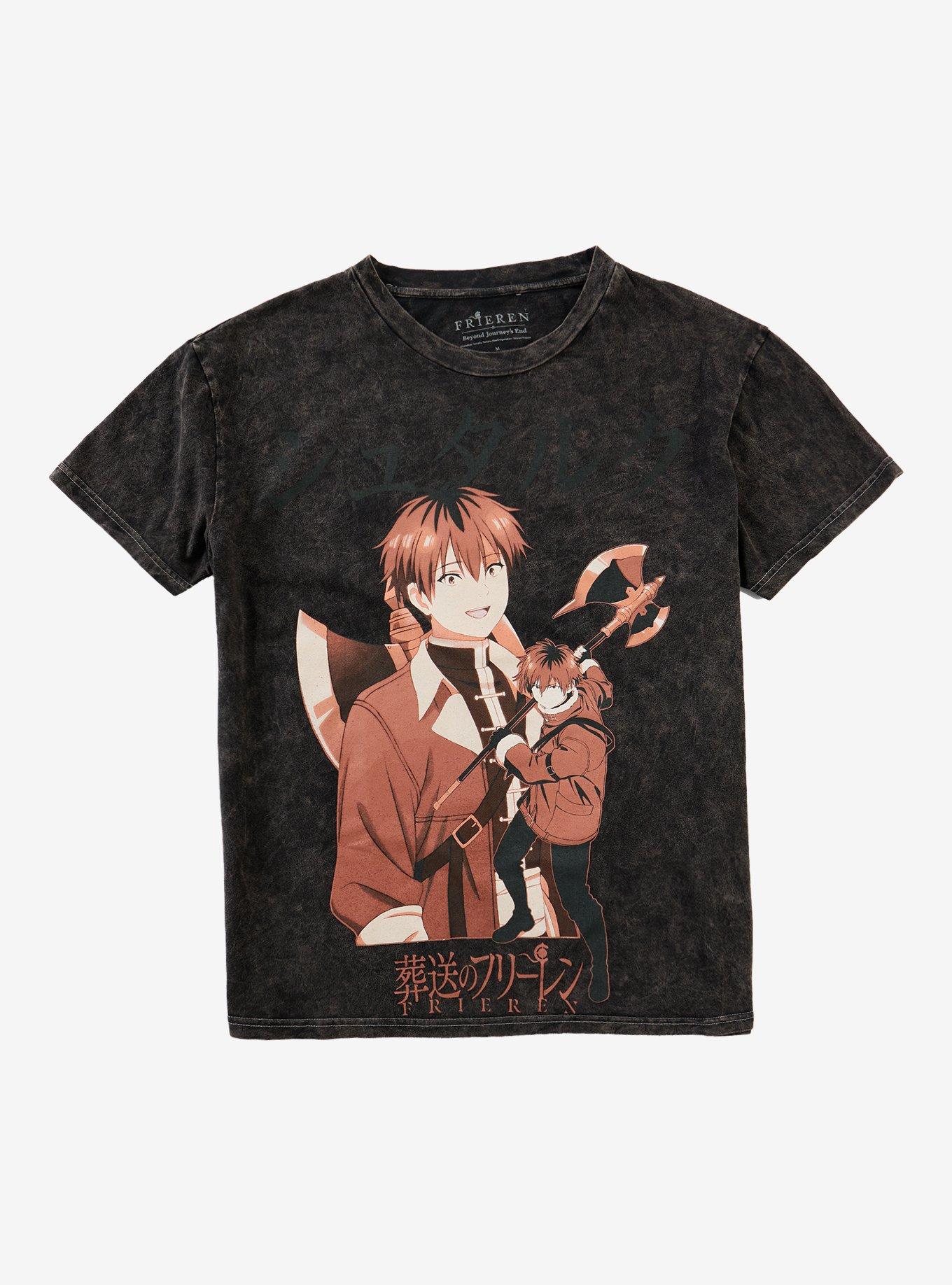 Frieren: Beyond Journey's End Stark Tonal Collage Dark Wash T-Shirt, , hi-res