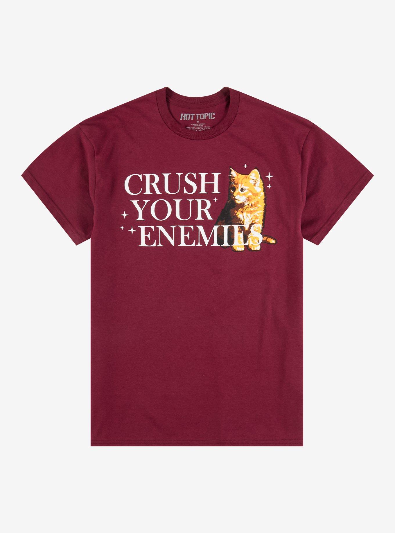 Crush Your Enemies Cat T-Shirt, , hi-res