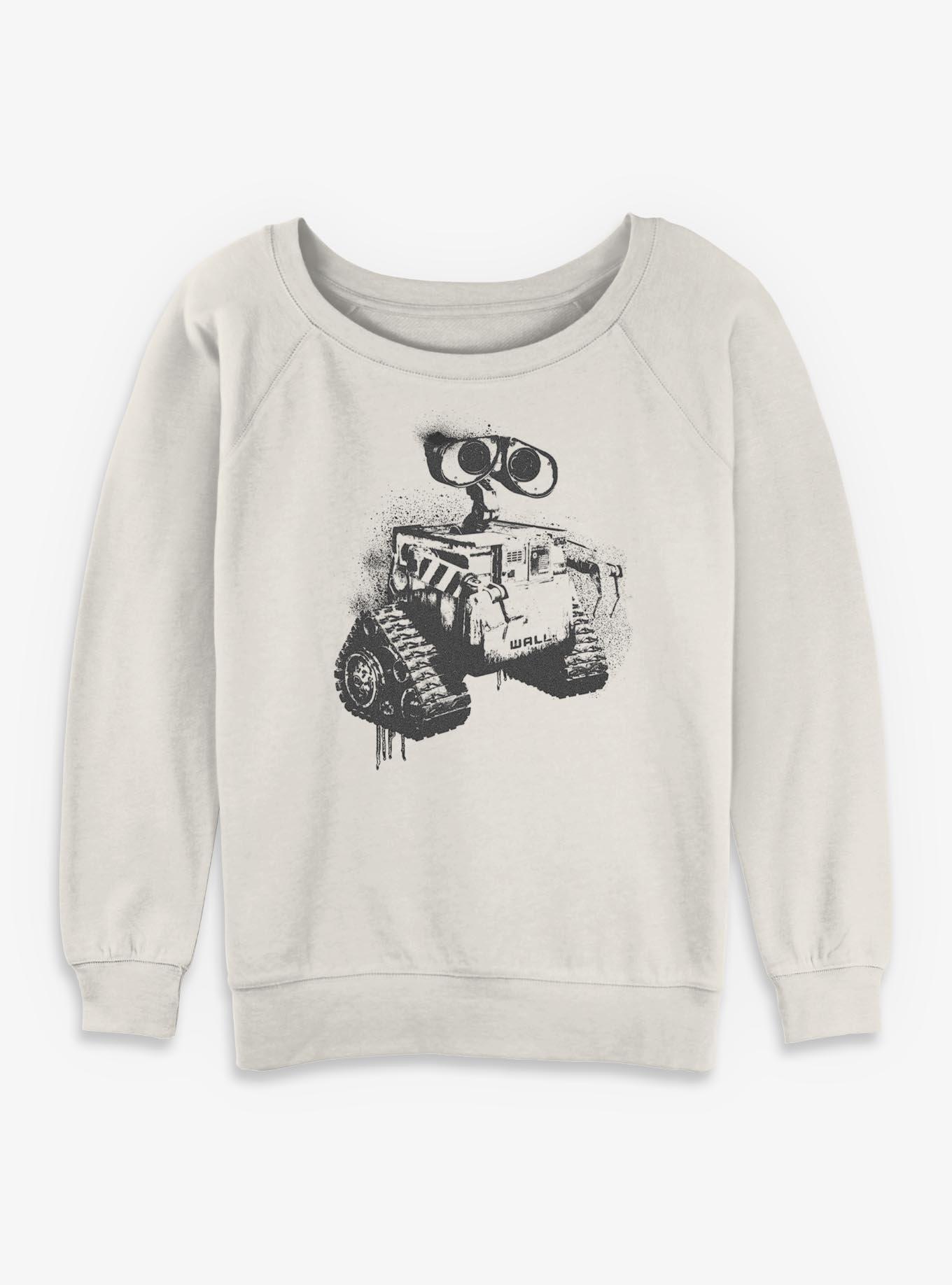 Disney Pixar WALL-E Stencil Womens Slouchy Sweatshirt, , hi-res