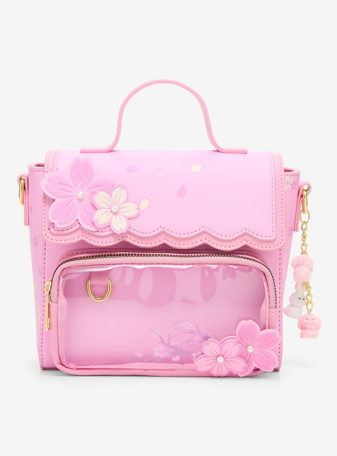 Cherry Blossom Pin Collector Charm Crossbody Bag, , hi-res