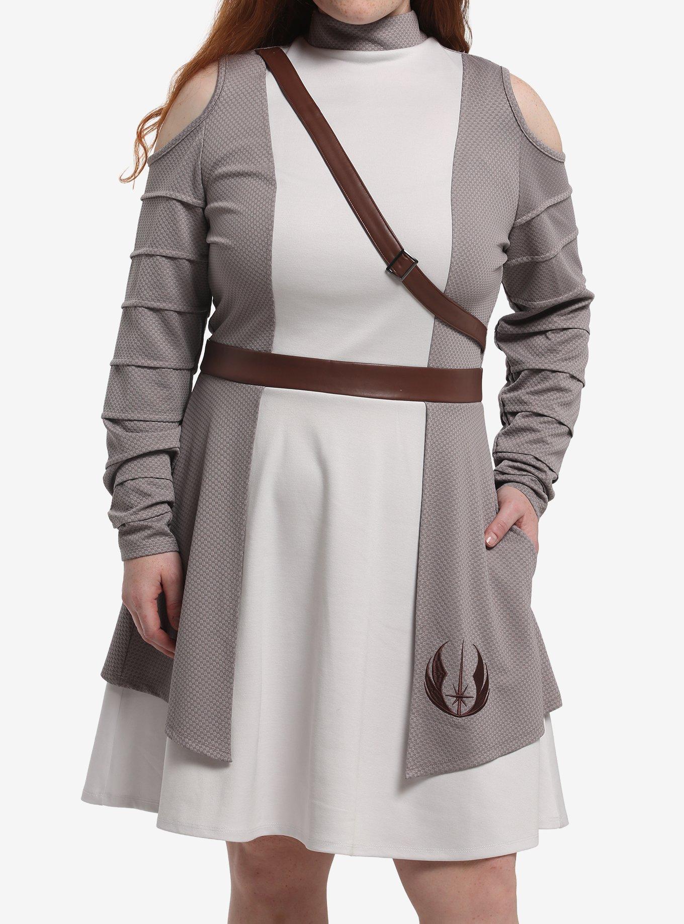 Her Universe Star Wars Rey Plus Size Long Sleeve Dress Her Universe Exclusive, , hi-res