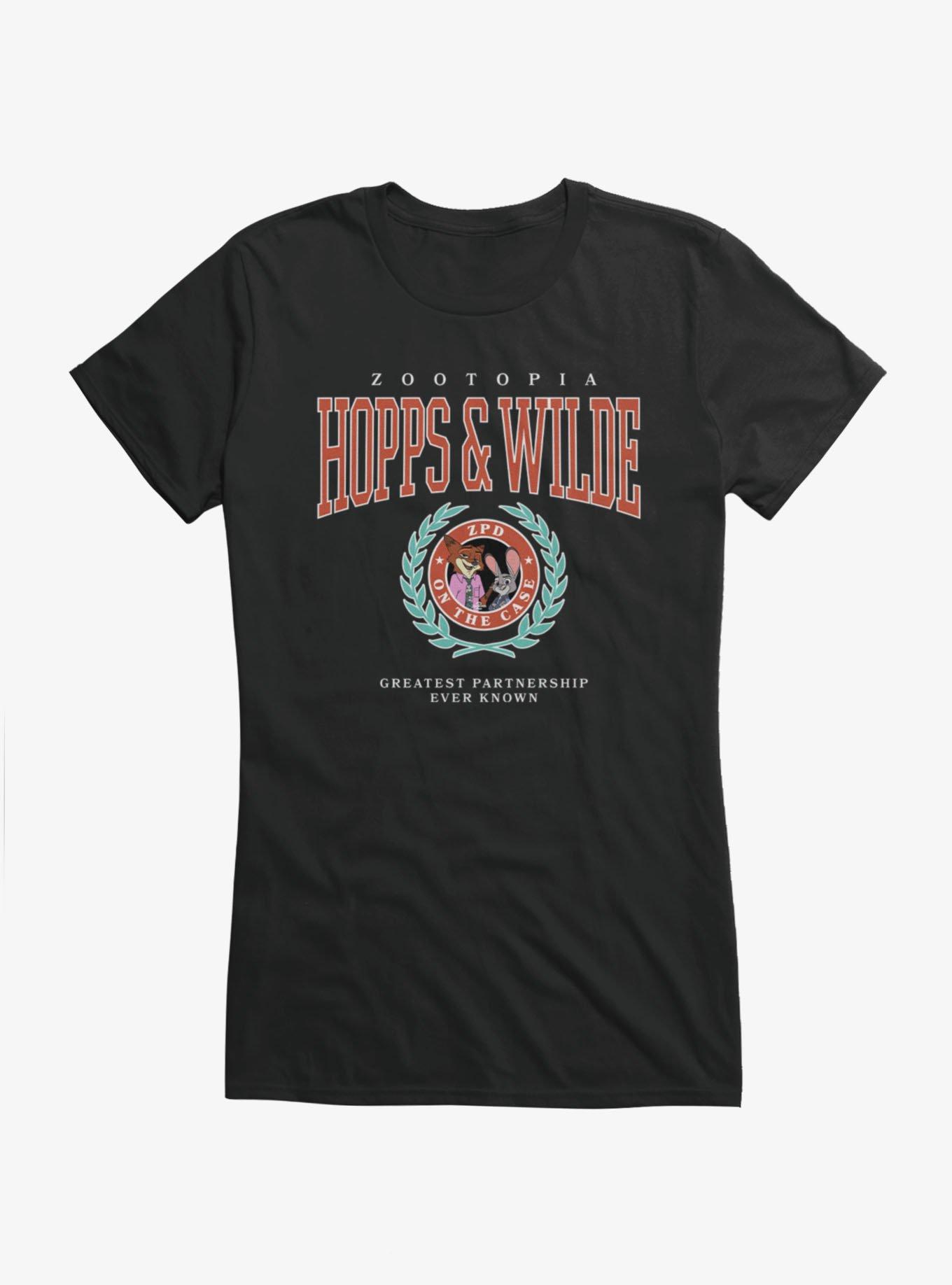 Disney Zootopia 2 Hopps Wilde Crest Girls T-Shirt Hot Topic Exclusive