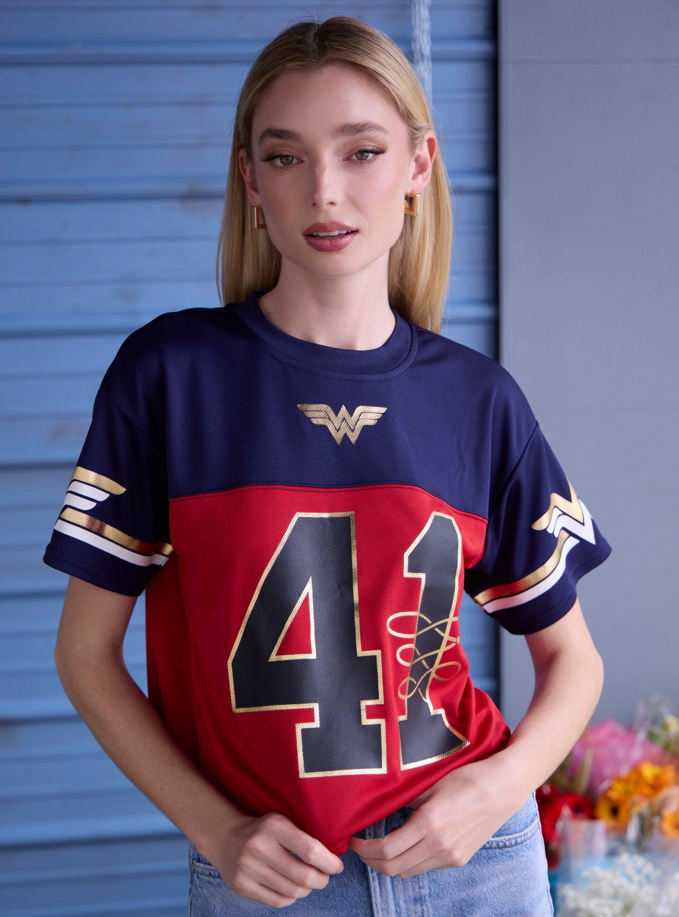 Her Universe DC Comics Wonder Woman Cropped Football Jersey Her Universe Exclusive, , hi-res