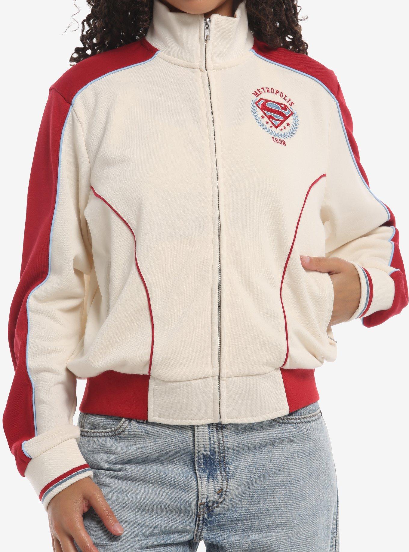 Her Universe DC Comics Superman Cropped Zippered Crewneck Her Universe Exclusive, , hi-res