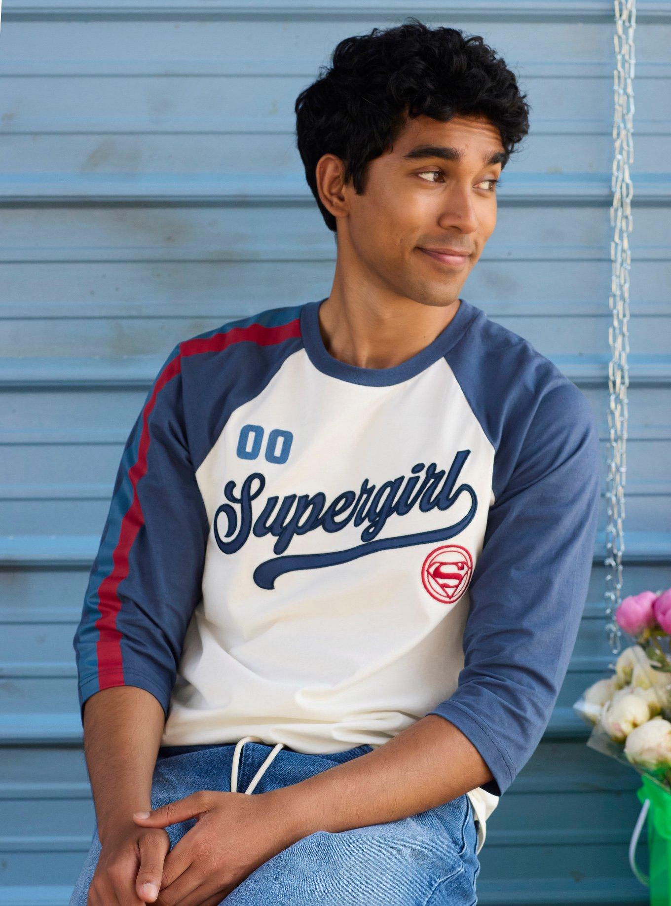 Our Universe DC Comics Supergirl Krypto Jersey Raglan T-Shirt Our Universe Exclusive, , hi-res