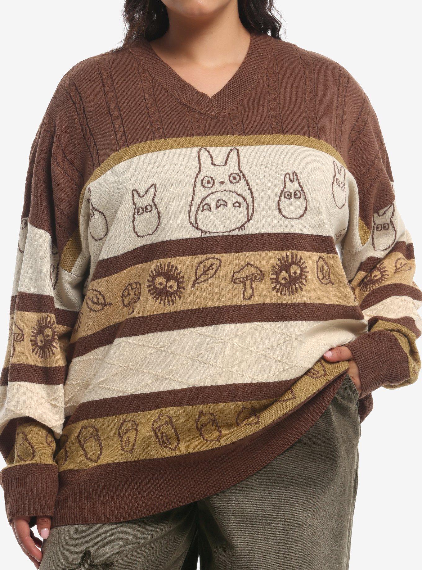 Her Universe Studio Ghibli® My Neighbor Totoro Stripe Knit Girls Sweater Plus Size