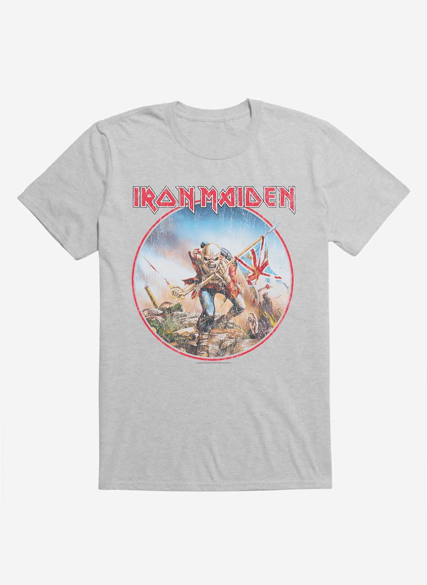 Iron Maiden The Trooper Distressed Circle T-Shirt, , hi-res