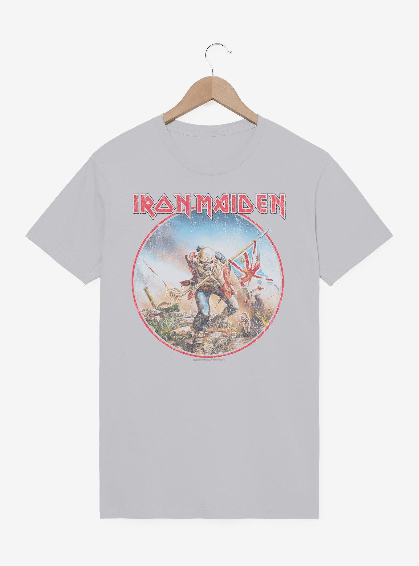 Iron Maiden The Trooper Distressed Circle T-Shirt, , hi-res