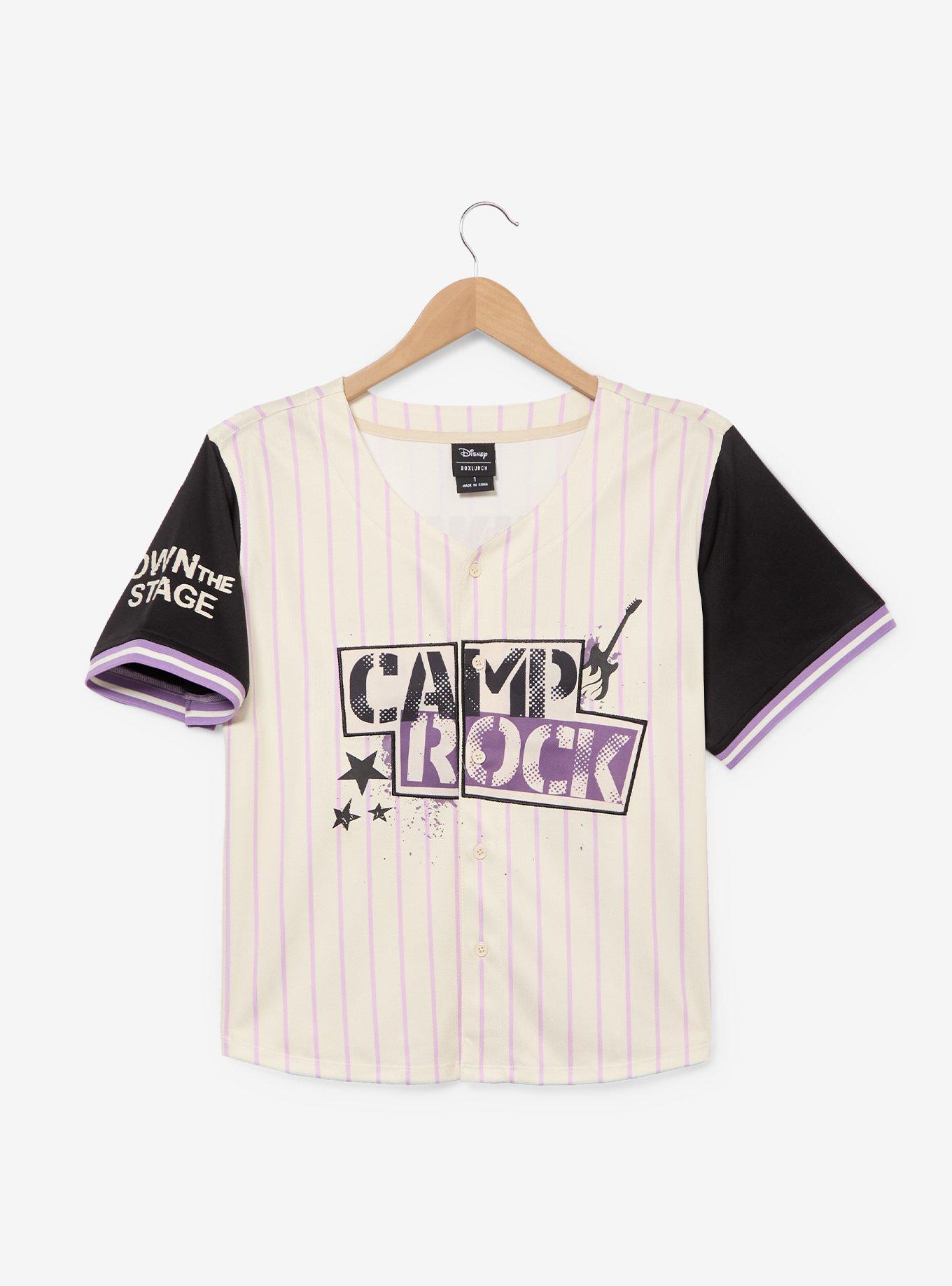 Disney Camp Rock Connect 3 Women's Plus Size Cropped Baseball Jersey - BoxLunch Exclusive, , hi-res