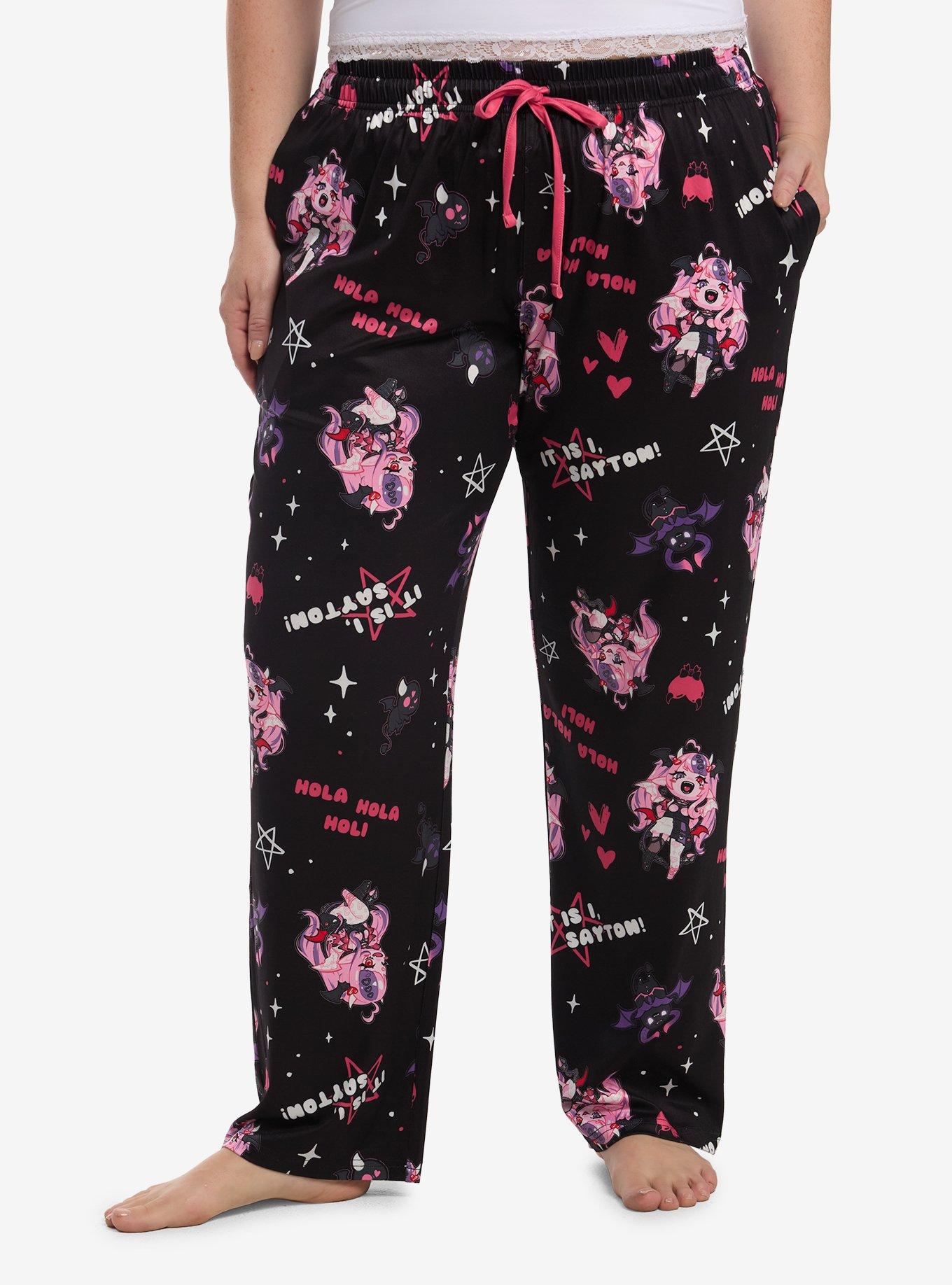 Ironmouse Chibi Character Pajama Pants Plus Size, , hi-res