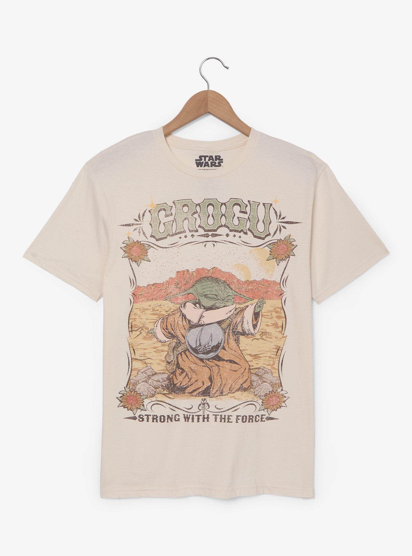 Star Wars The Mandalorian Grogu Strong With The Force Western T-Shirt - BoxLunch Exclusive, , hi-res