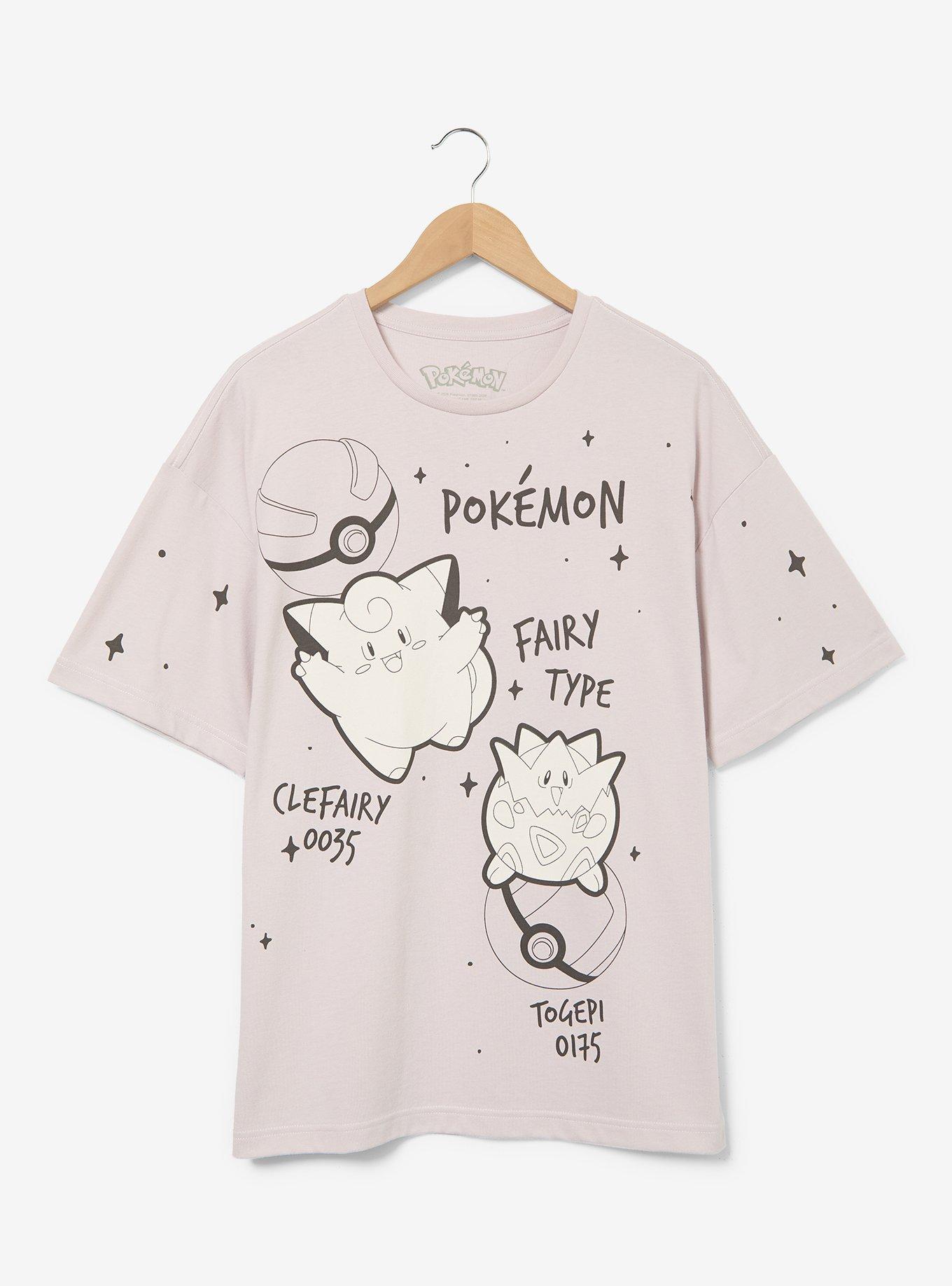 Pok&eacute;mon Fairy Type Pok&eacute;mon Tonal Women's T-Shirt - BoxLunch Exclusive, , hi-res