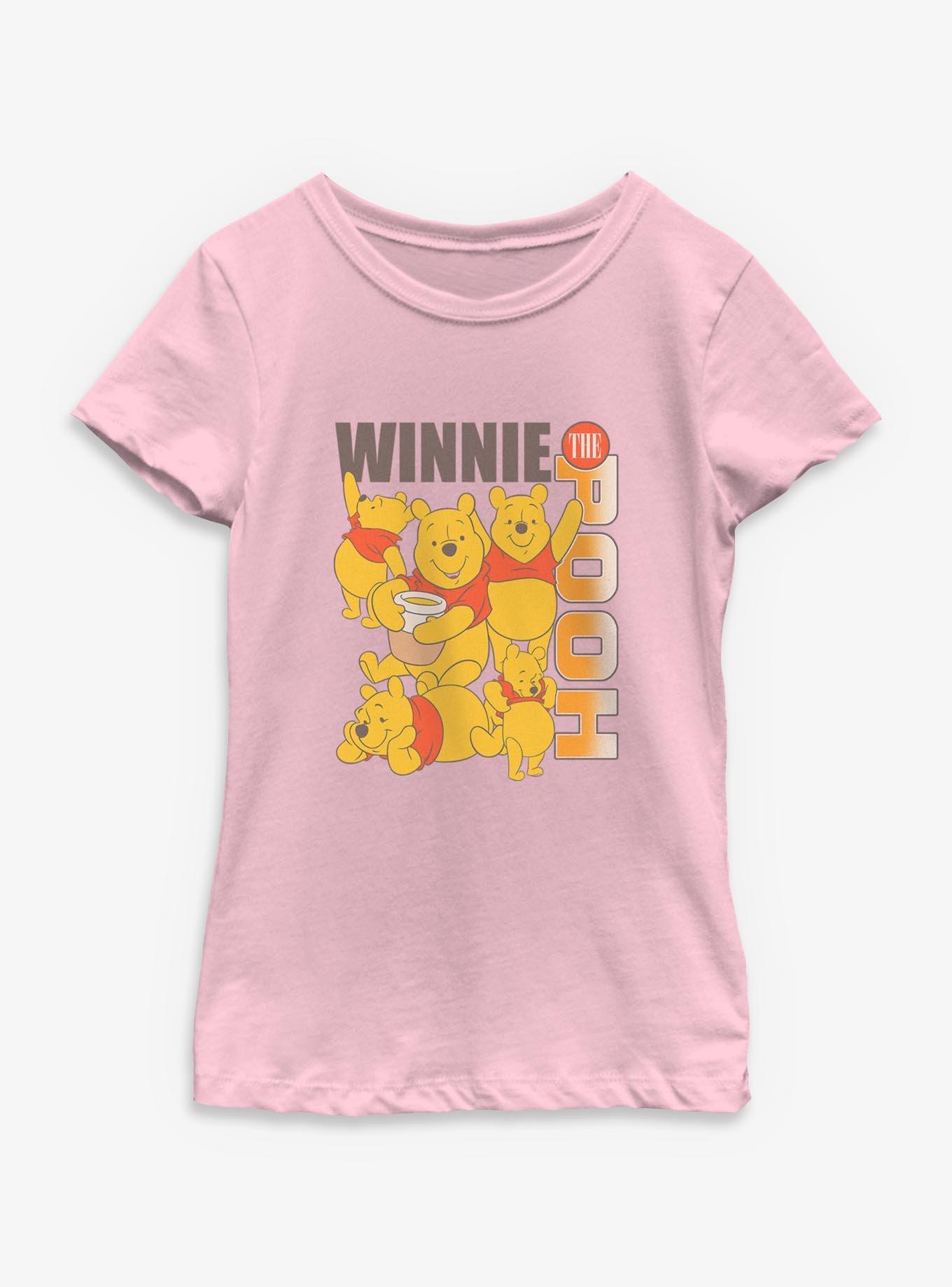 Disney Winnie The Pooh Winnie The Pooh Poses Youth Girls T-Shirt, , hi-res