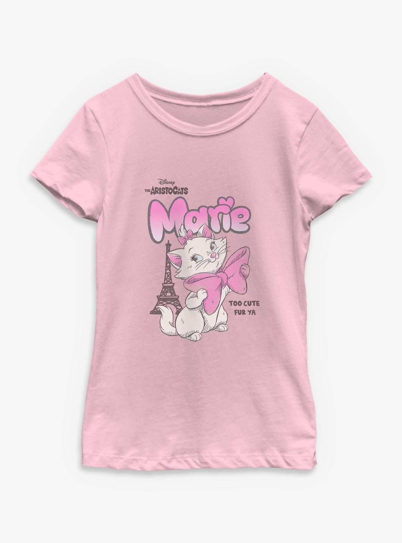 Disney The Aristocats Too Cute Fur Ya Marie Youth Girls T-Shirt, , hi-res
