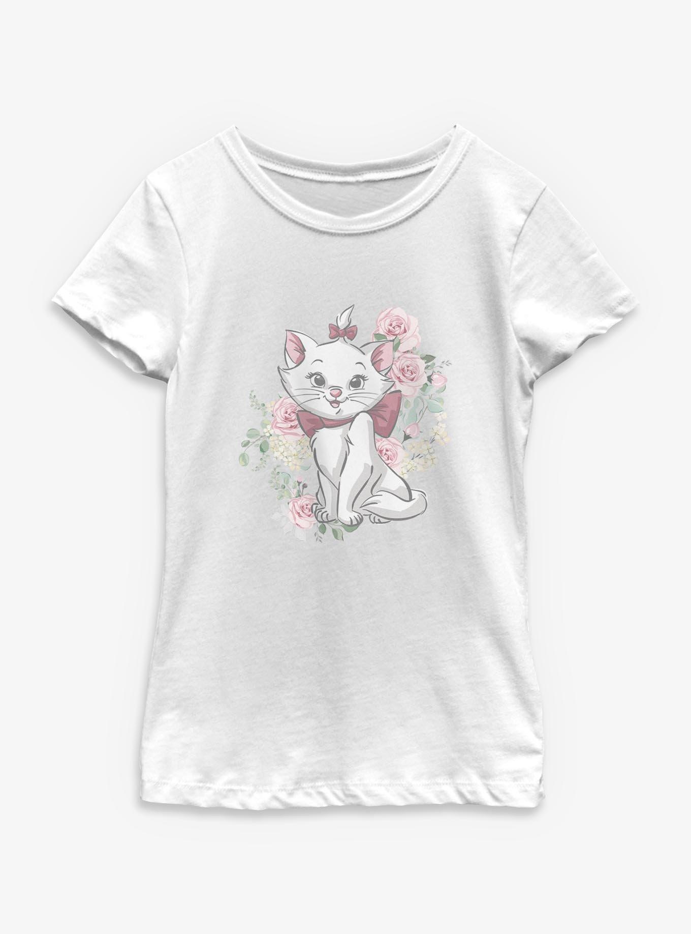 Disney The Aristocats Marie Rose Bouquet Youth Girls T-Shirt, , hi-res