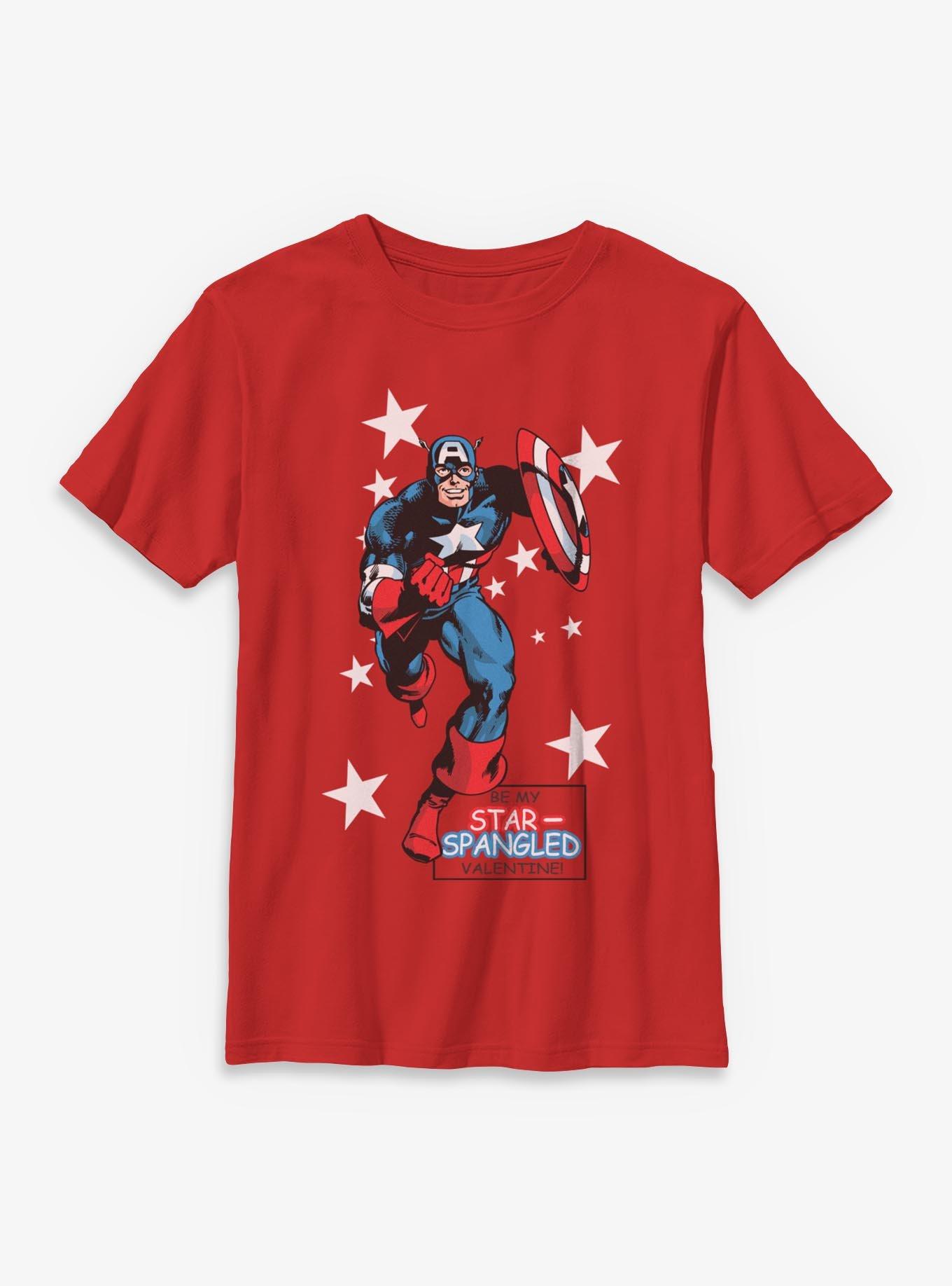 Marvel Star Spangled Valentine Youth T-Shirt, , hi-res
