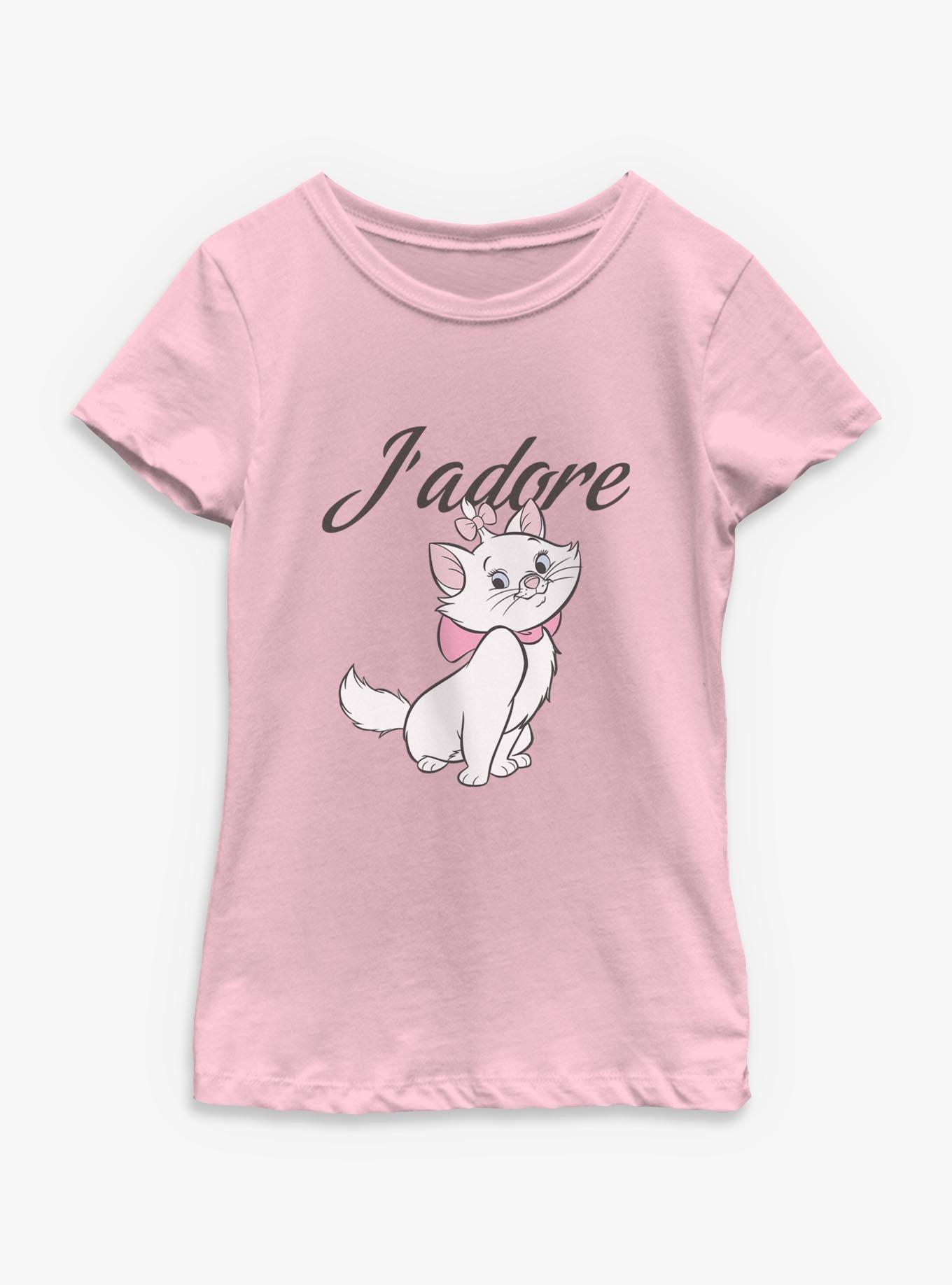 Disney The Aristocats J'adore Marie Cat Youth Girls T-Shirt, , hi-res
