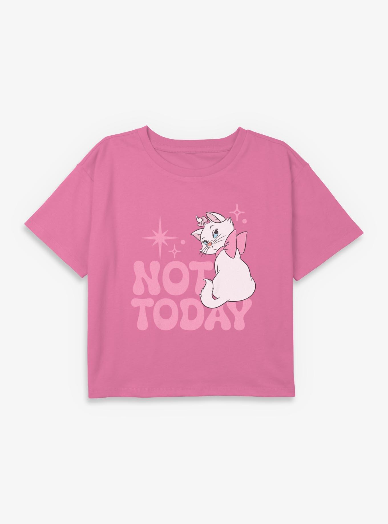 Disney The Aristocats Not Today Youth Girls Boxy Crop T-Shirt, , hi-res