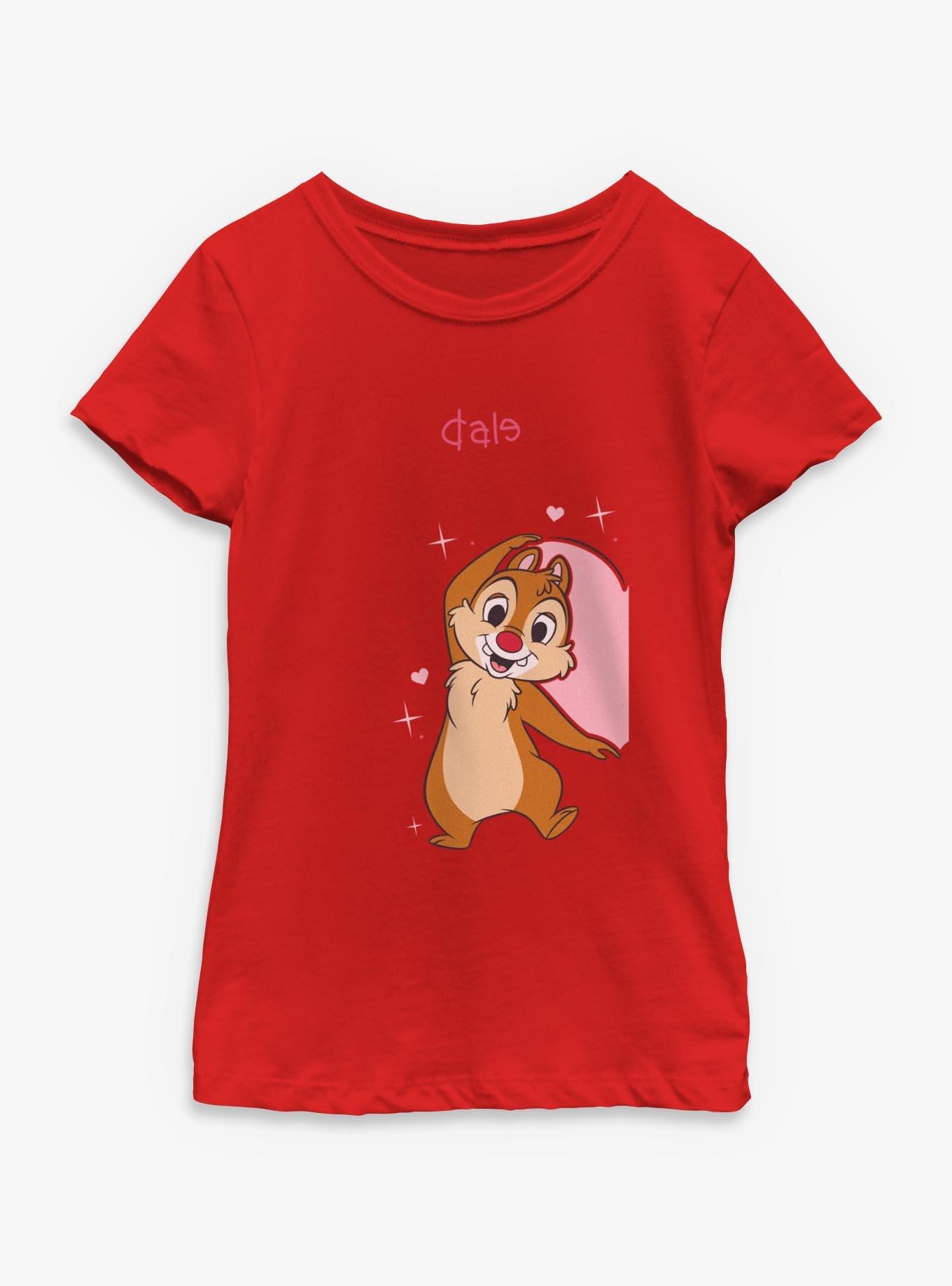 Disney Chip 'n Dale Heart Youth Girls T-Shirt
