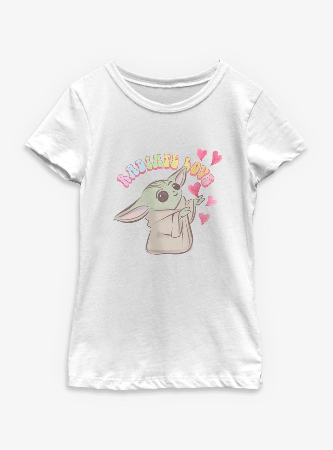 Star Wars The Mandalorian Radiate Love Hearts Youth Girls T-Shirt, , hi-res