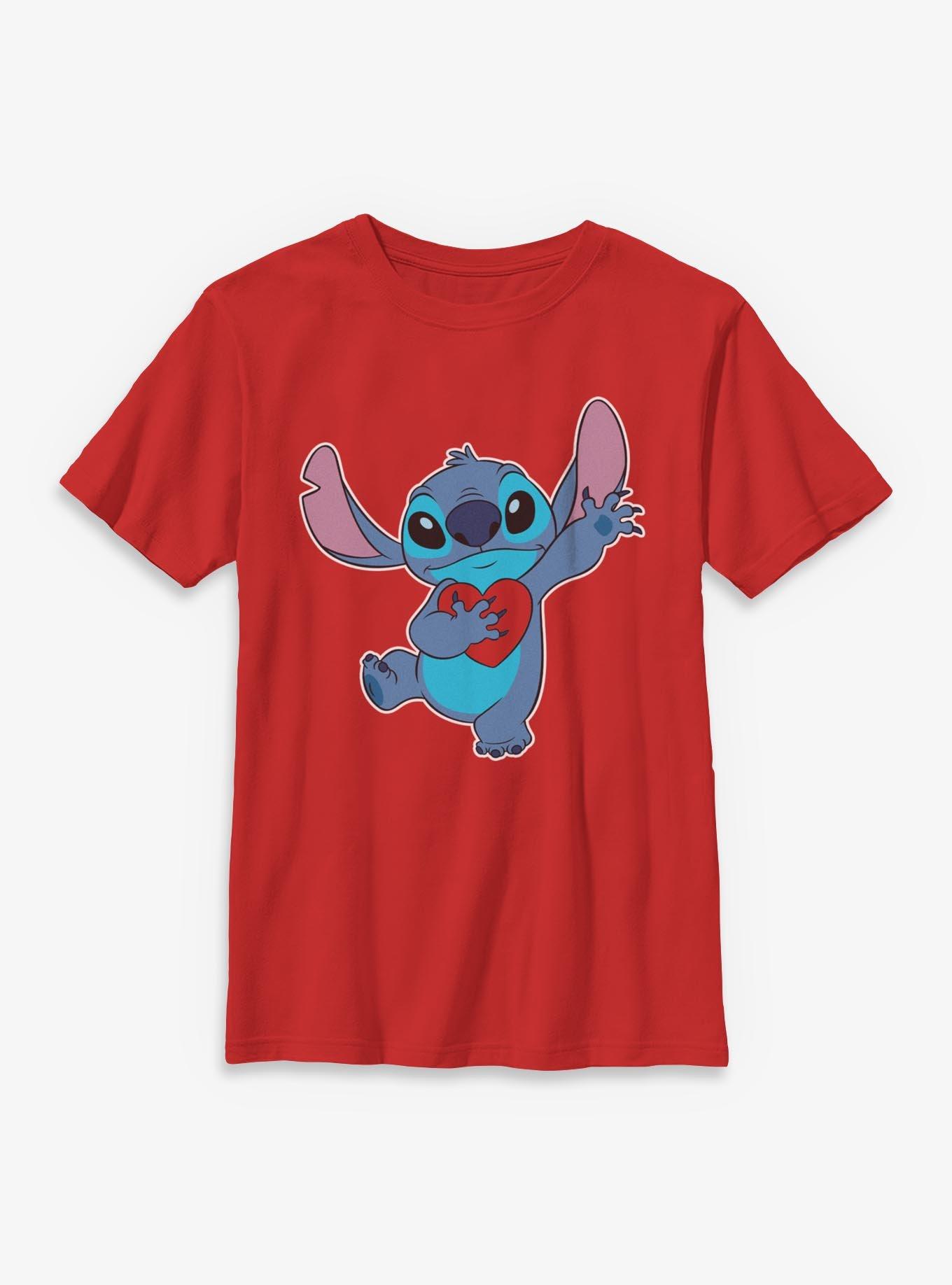 Disney Lilo & Stitch Ohana Heart Youth T-Shirt, , hi-res