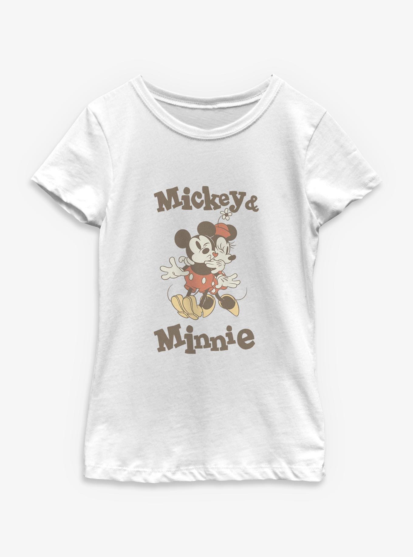 Disney Mickey Mouse Retro Kiss Youth Girls T-Shirt, , hi-res