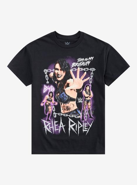WWE Rhea Ripley Brutality Collage T-Shirt | Hot Topic