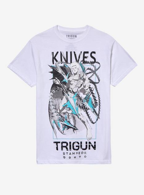 Trigun Stampede Knives Black Tonal T-Shirt | Hot Topic