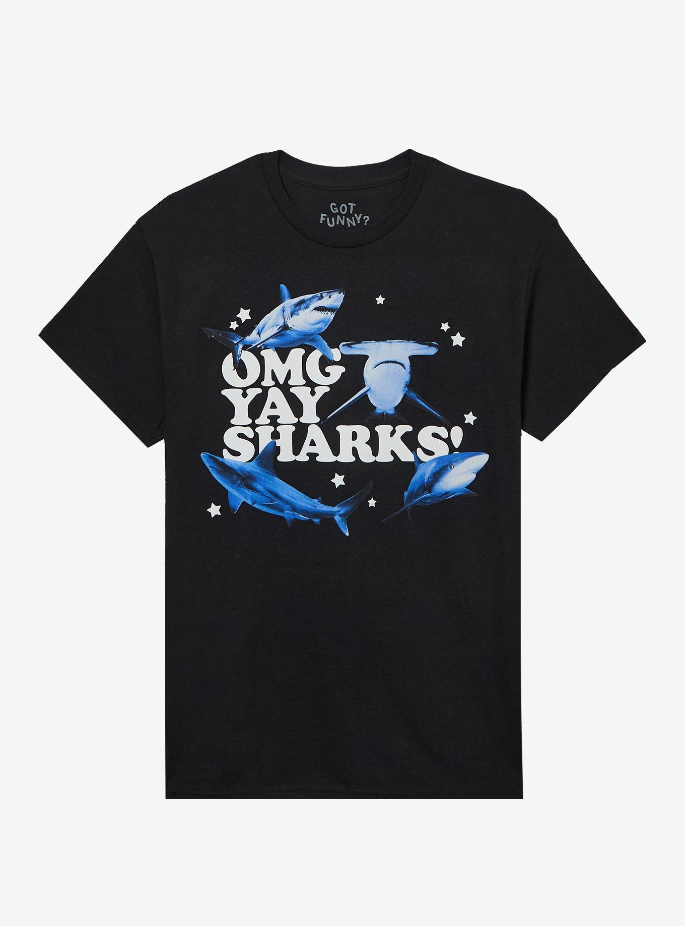 OMG Yay Sharks T-Shirt By Got Funny?, , hi-res