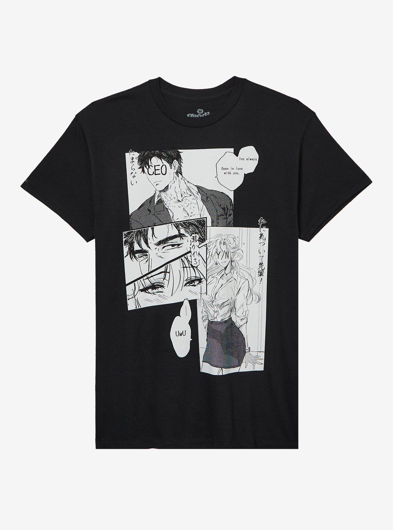 Romance Manga CEO & Y/N T-Shirt By Goodie Two Sleeves