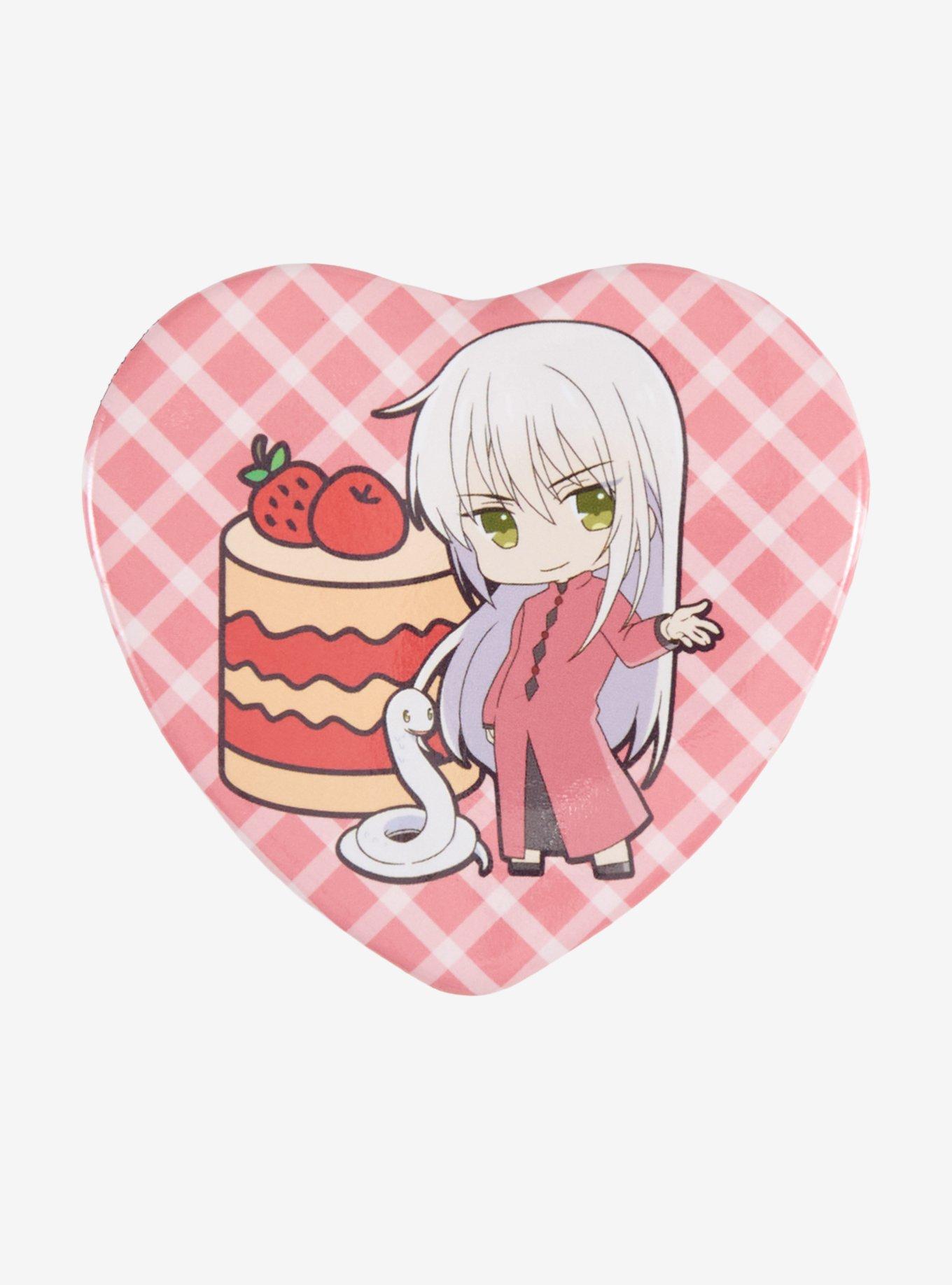 Fruits Basket Ayame Food Heart Button, , hi-res