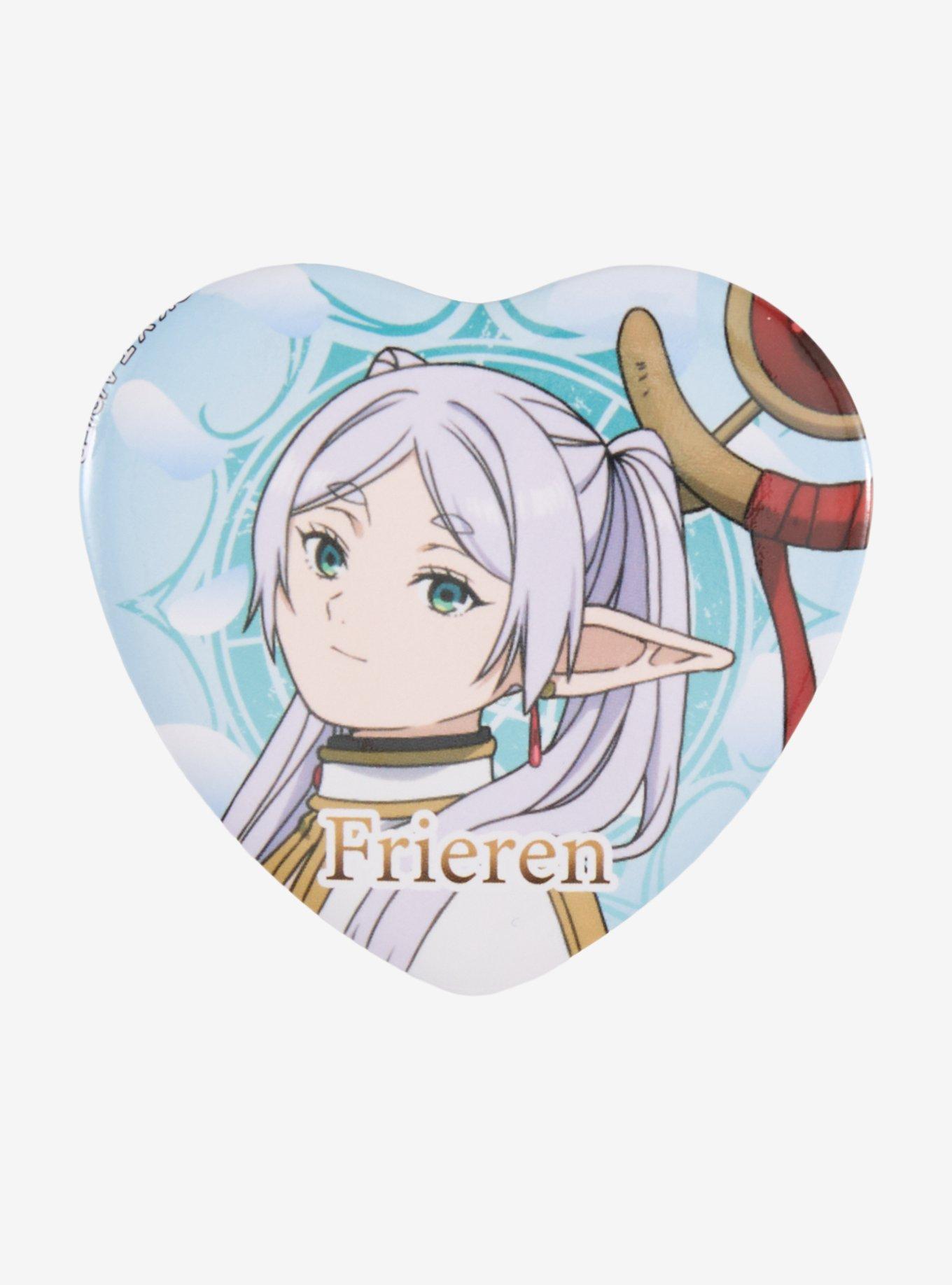 Frieren: Beyond Journey's End Frieren Smile Heart Button, , hi-res