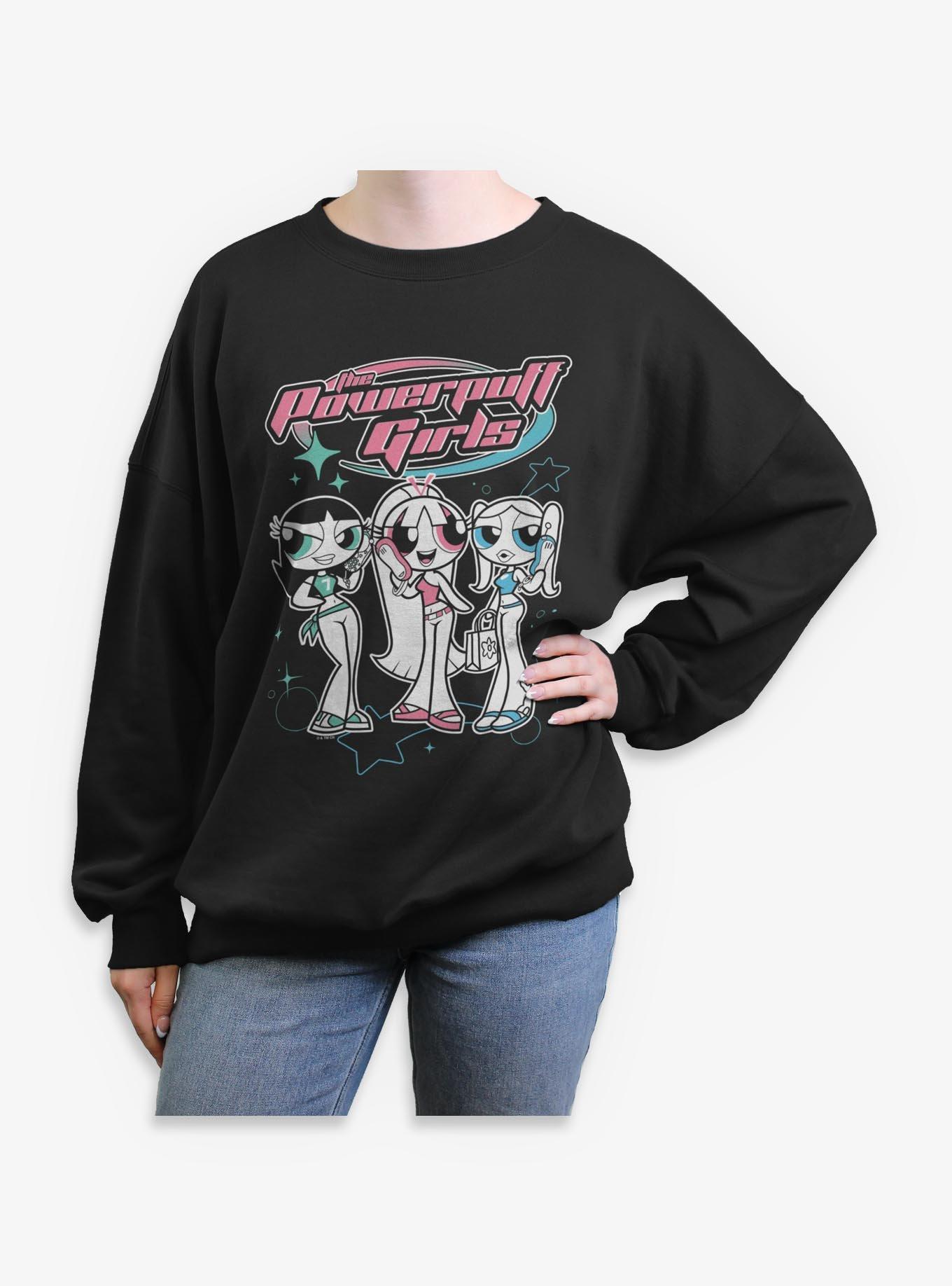 The Powerpuff Girls Teenage Girls Womens Oversized Sweatshirt, , hi-res