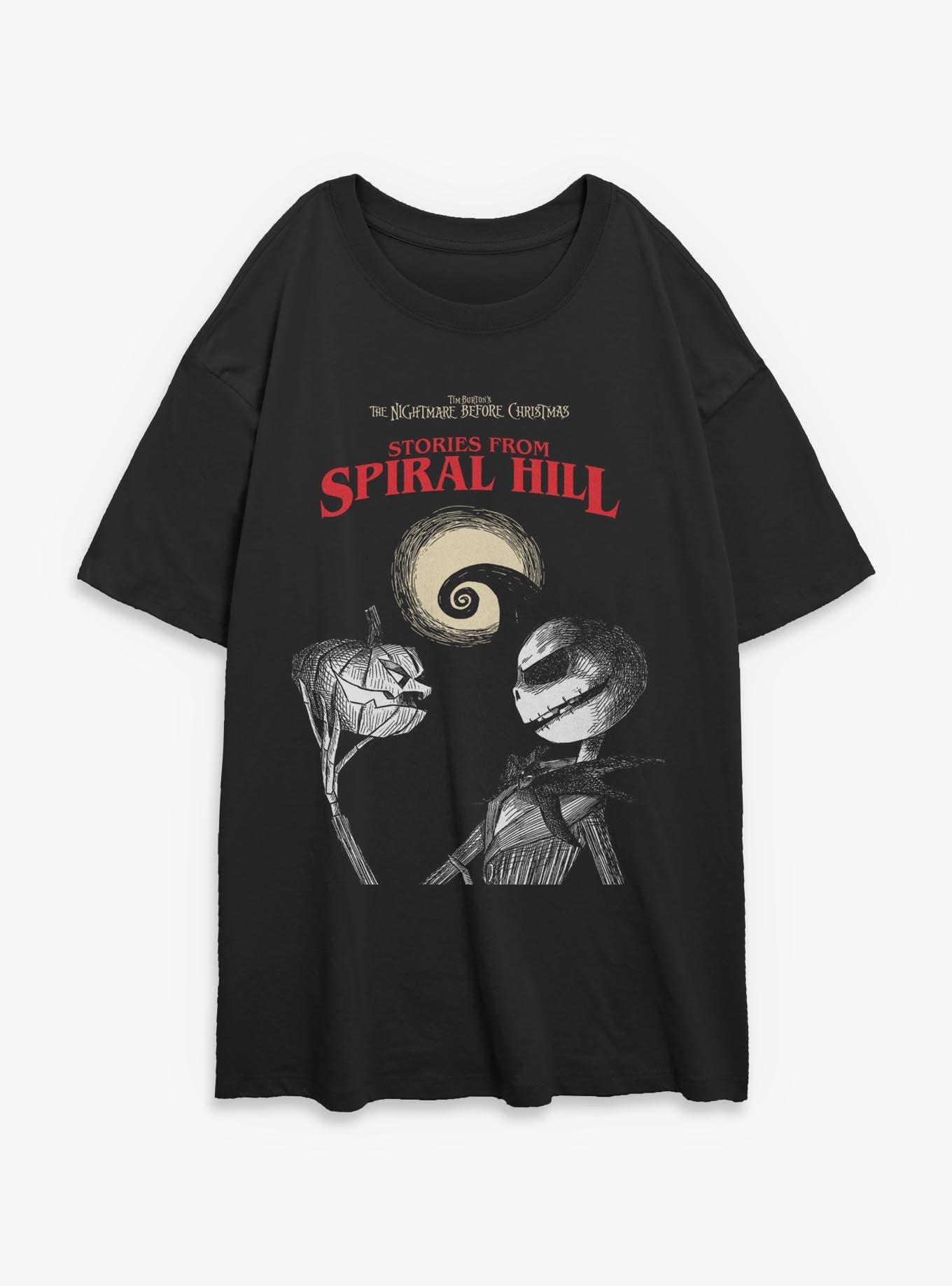 Disney The Nightmare Before Christmas Stories From Spiral Hill Womens Oversized T-Shirt, , hi-res