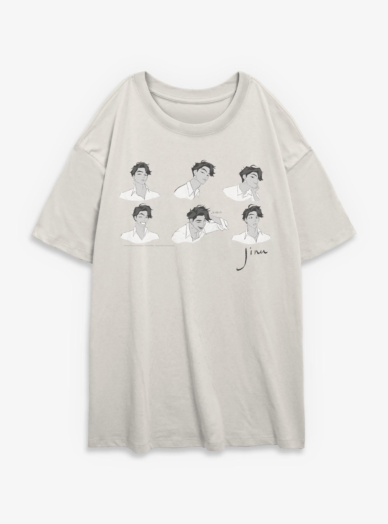 KPop Demon Hunters Saja Boys Jinu Expression Womens Oversized T-Shirt, , hi-res