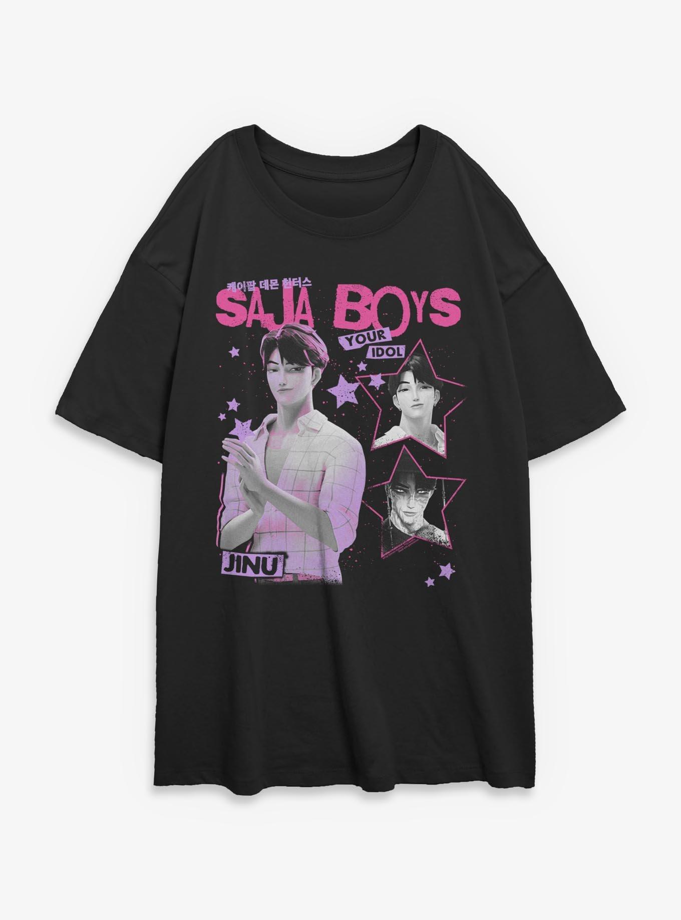 KPop Demon Hunters Saja Boys Jinu Your Idol Womens Oversized T-Shirt, , hi-res