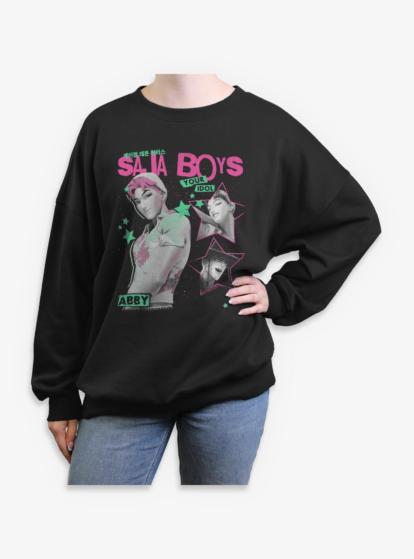 KPop Demon Hunters Saja Boys Abby Your Idol Womens Oversized Sweatshirt