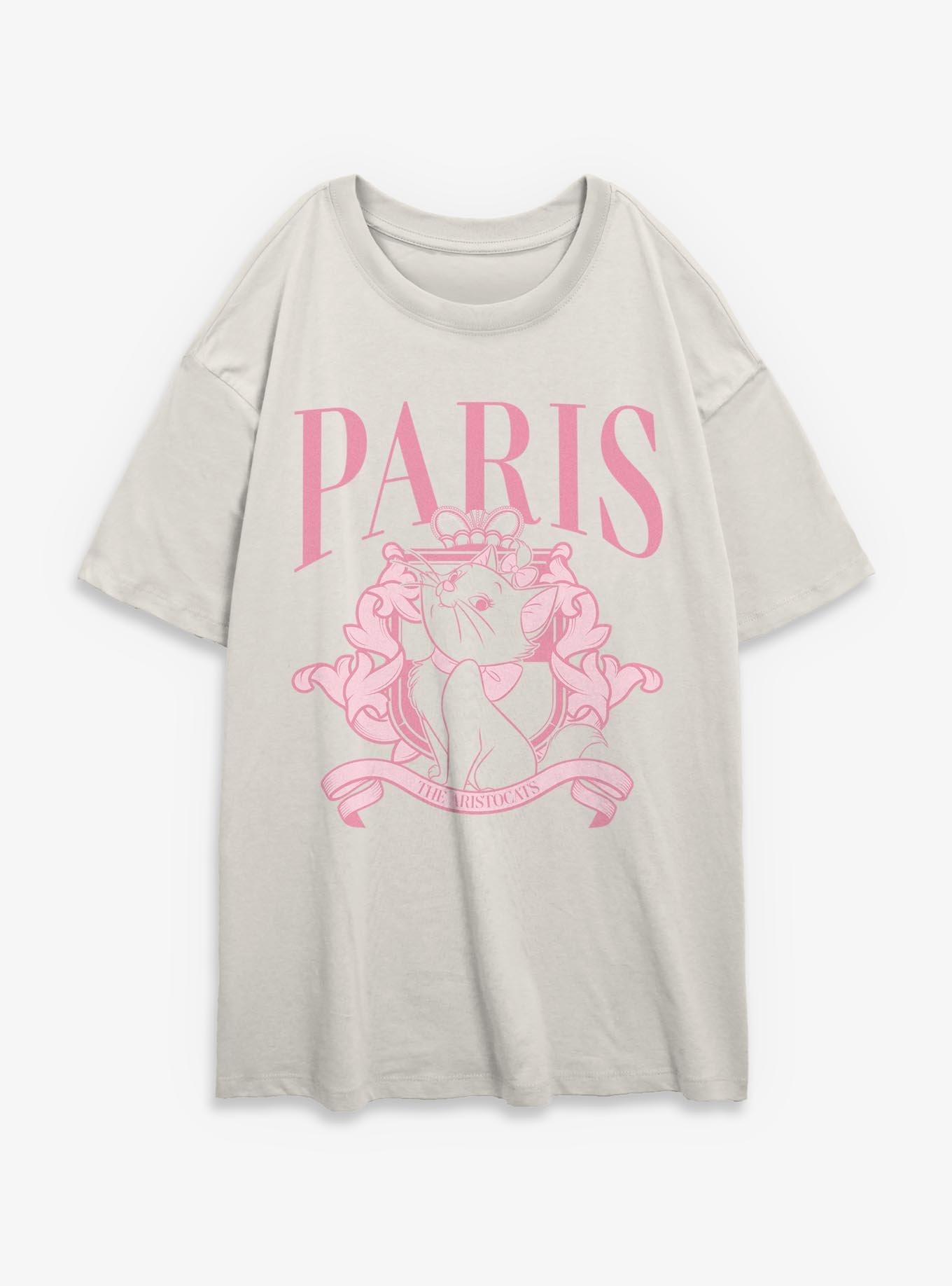 Disney The Aristocats Paris Princess Marie Womens Oversized T-Shirt, , hi-res