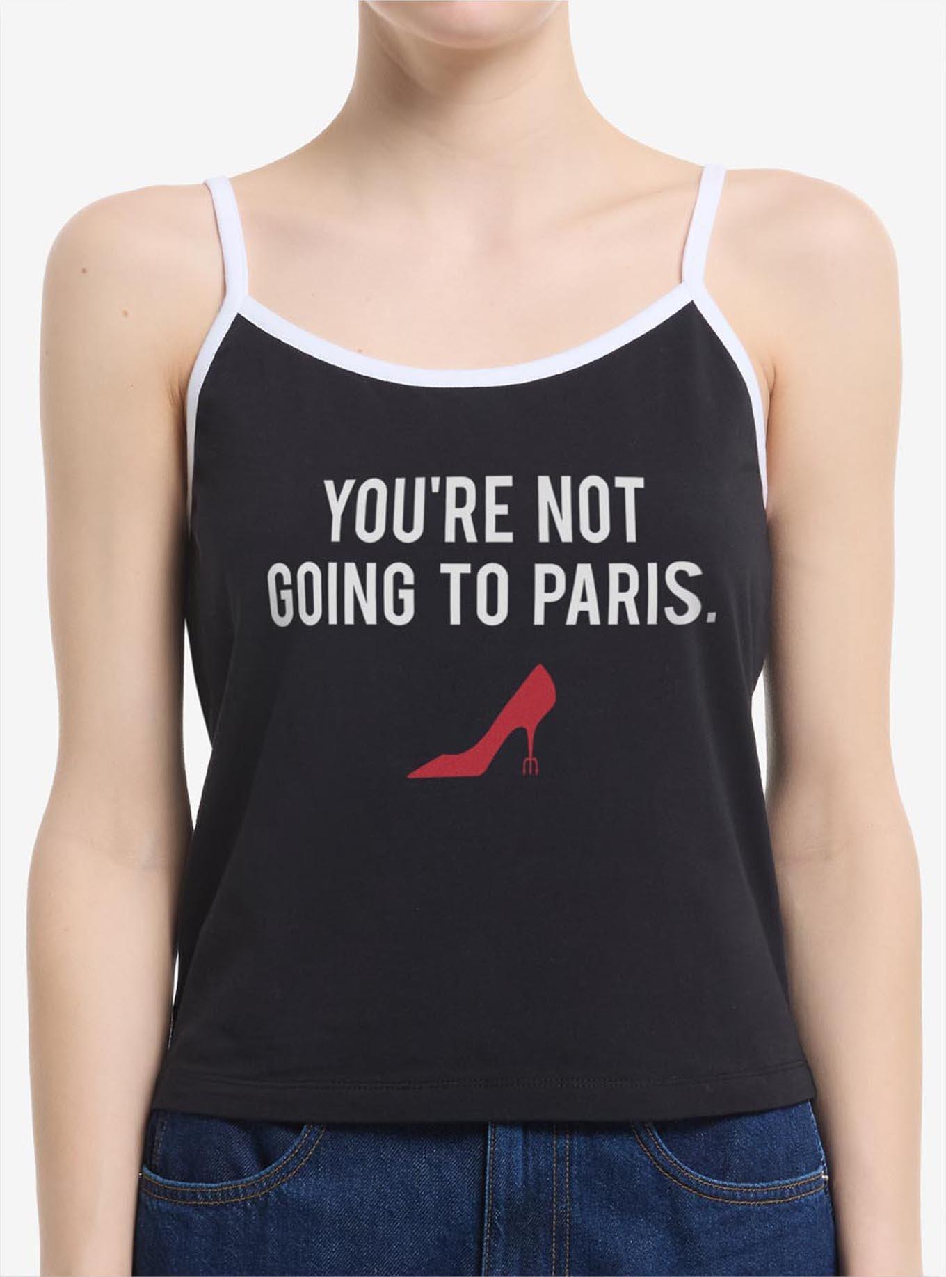 The Devil Wears Prada You're Not Going To Paris Womens Cami, BLACK, hi-res