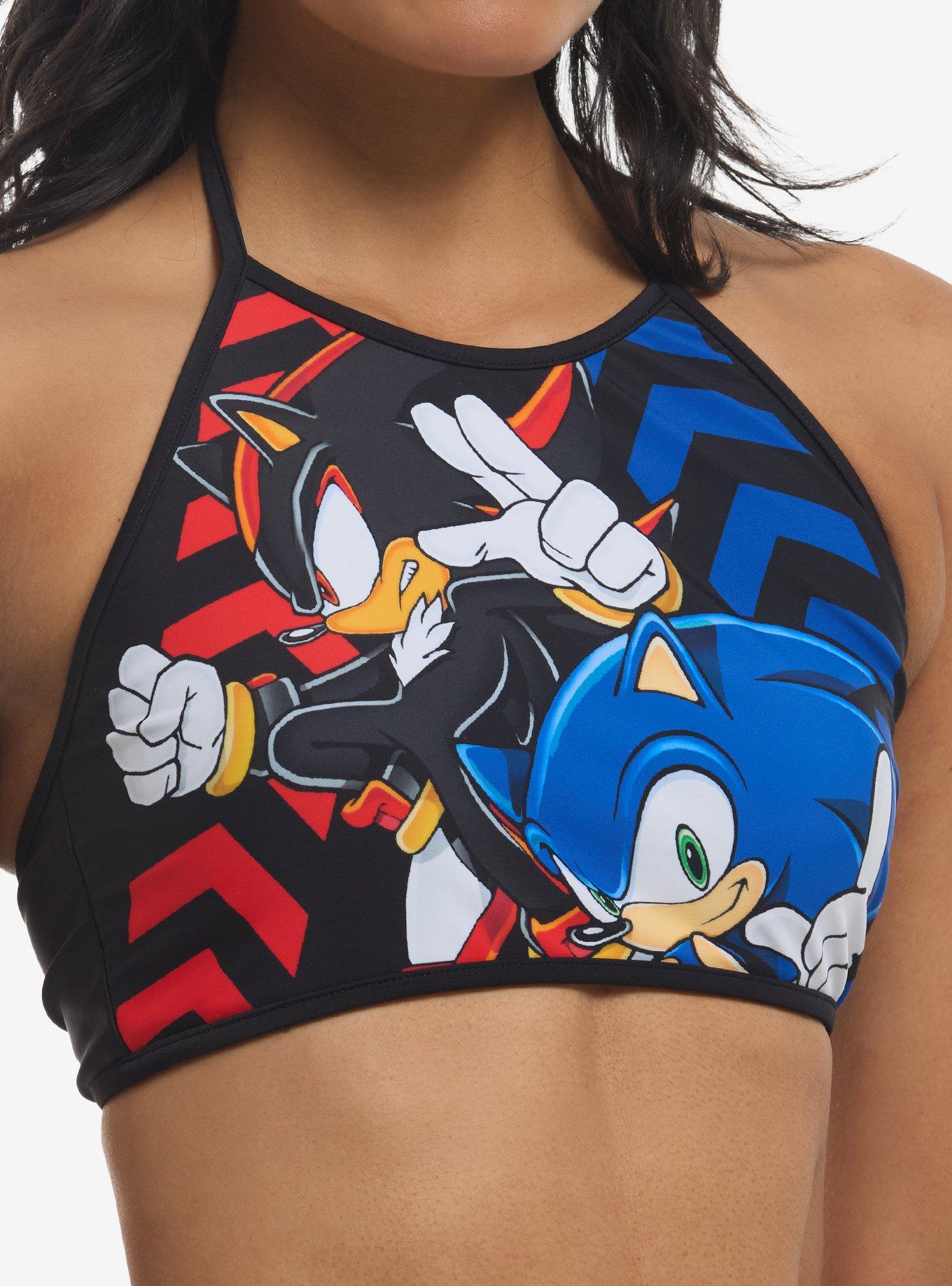 Sonic The Hedgehog Duo Halter Swim Top, , hi-res