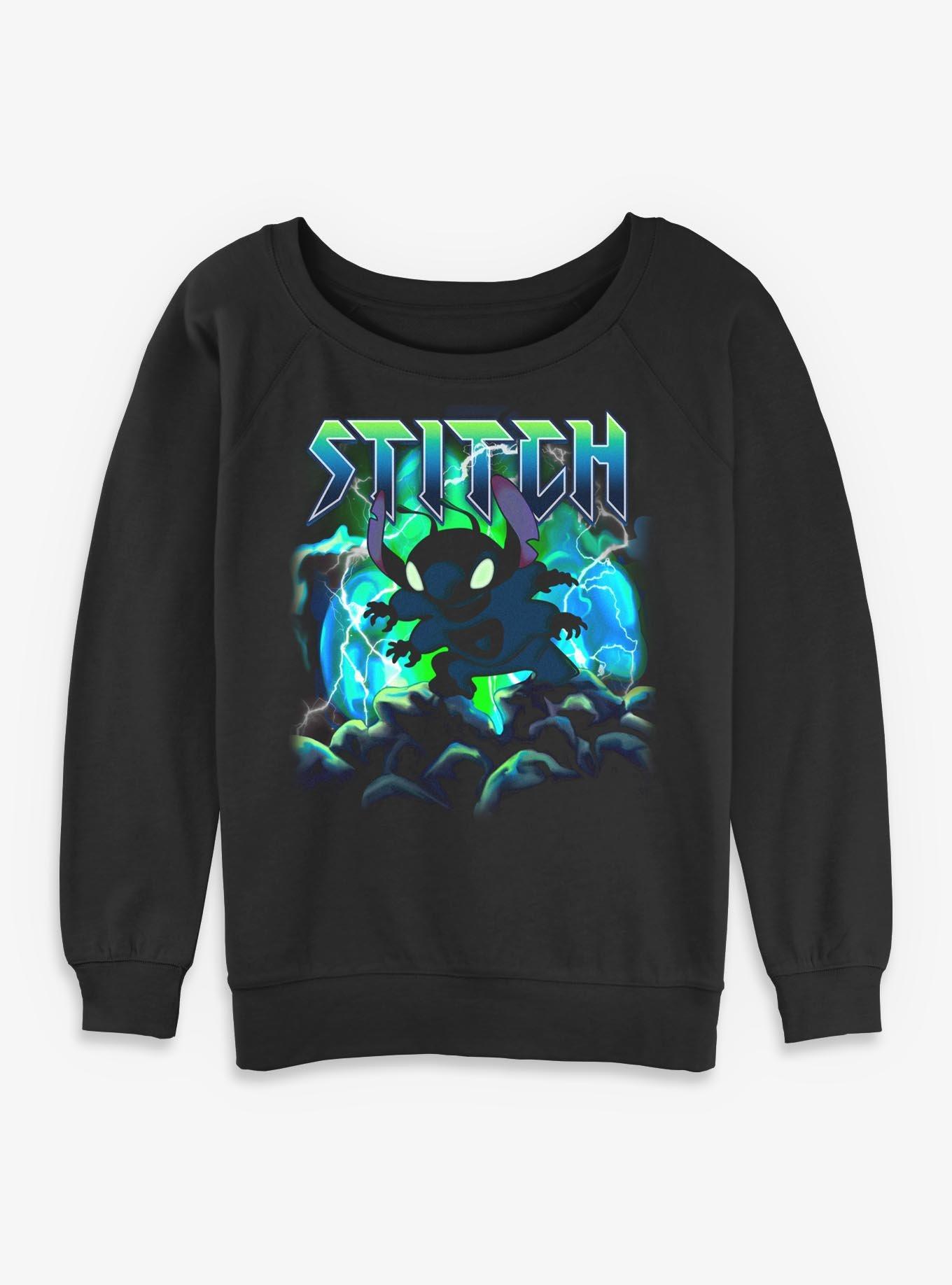 Disney Lilo & Stitch Space Landing Womens Slouchy Sweatshirt, , hi-res
