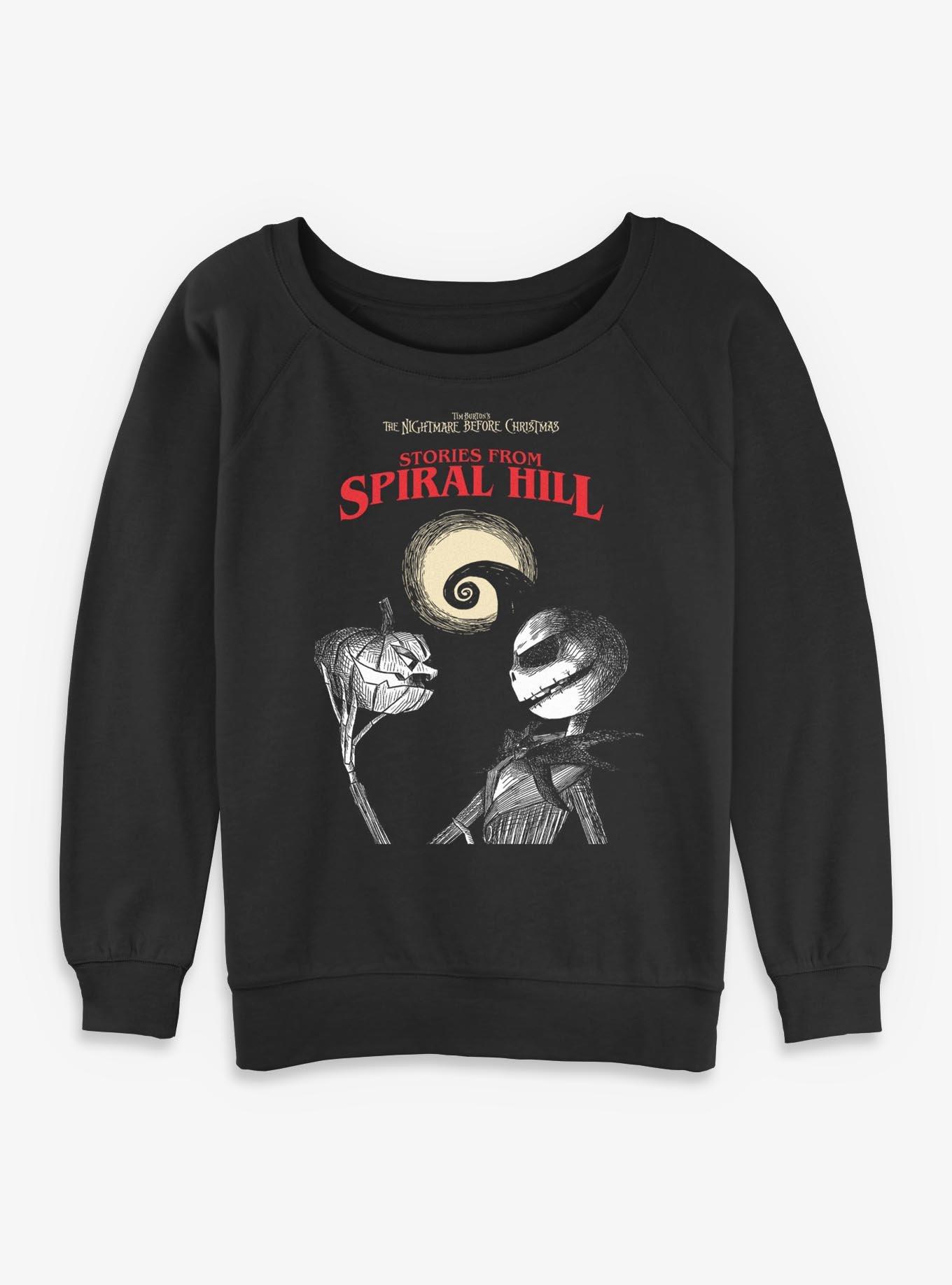 Disney The Nightmare Before Christmas Stories From Spiral Hill Womens Slouchy Sweatshirt, , hi-res